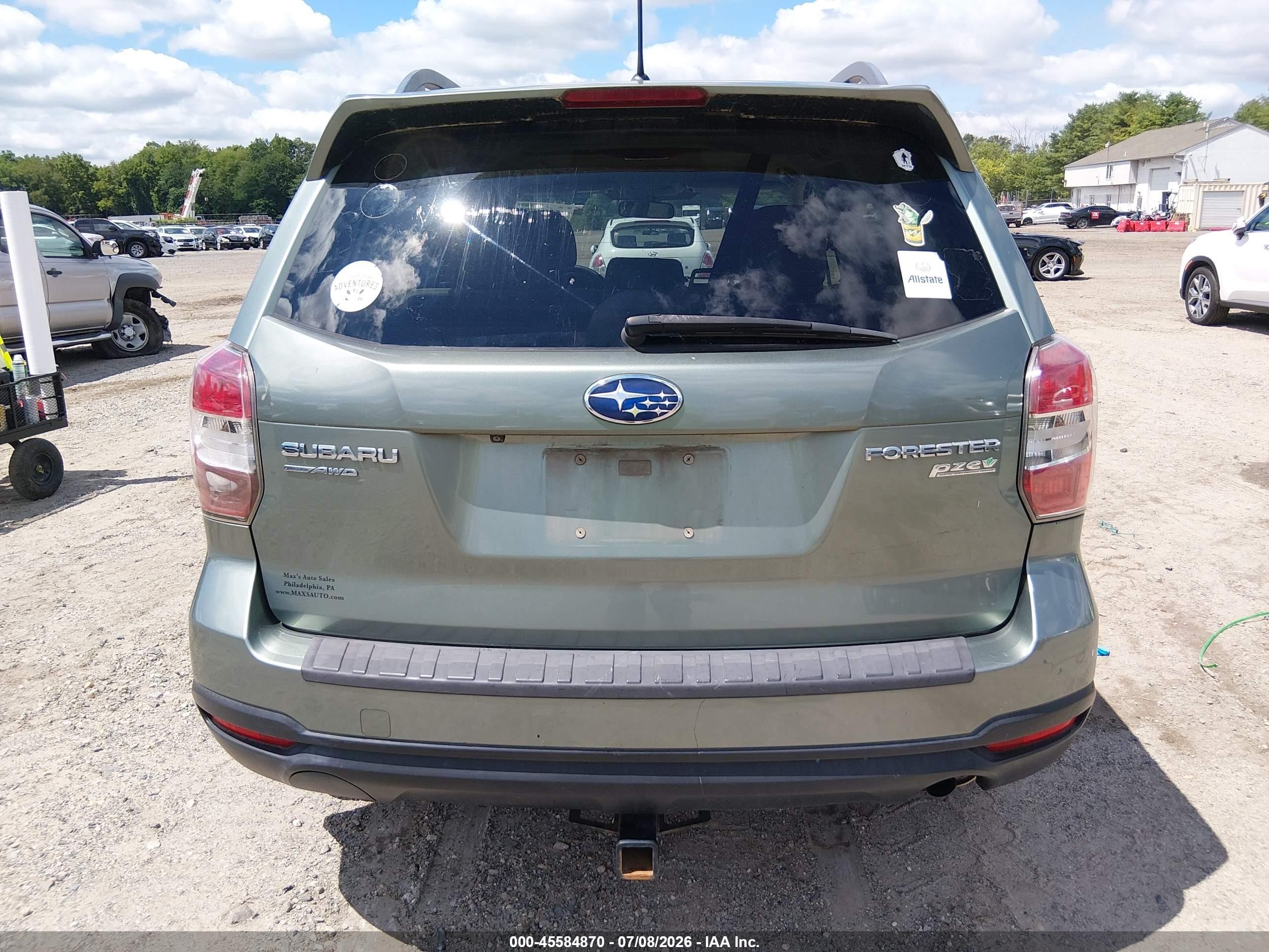 2015 Subaru Forester 2.5i Premium Gray vin: JF2SJADC1FH528061