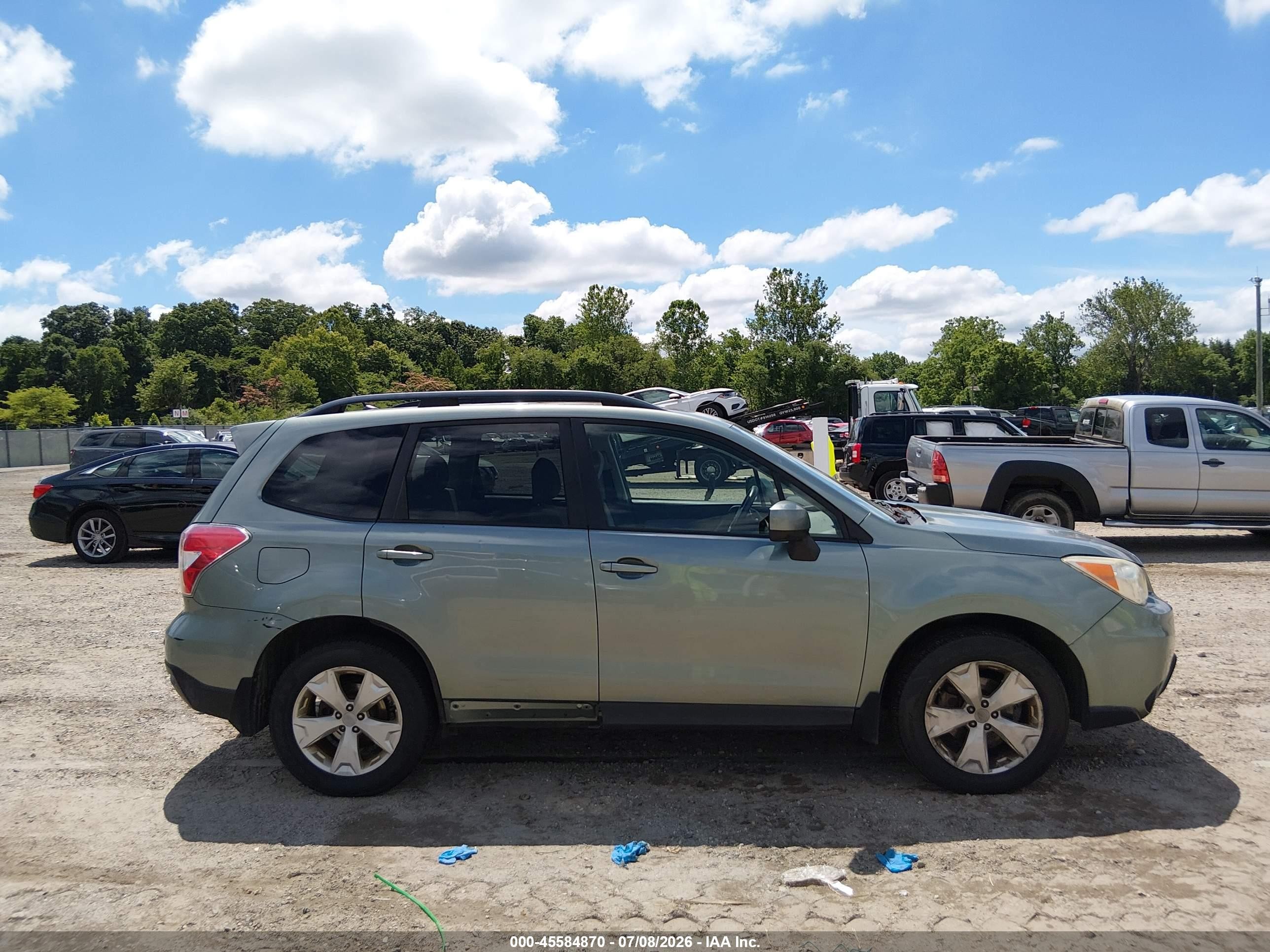2015 Subaru Forester 2.5i Premium Gray vin: JF2SJADC1FH528061