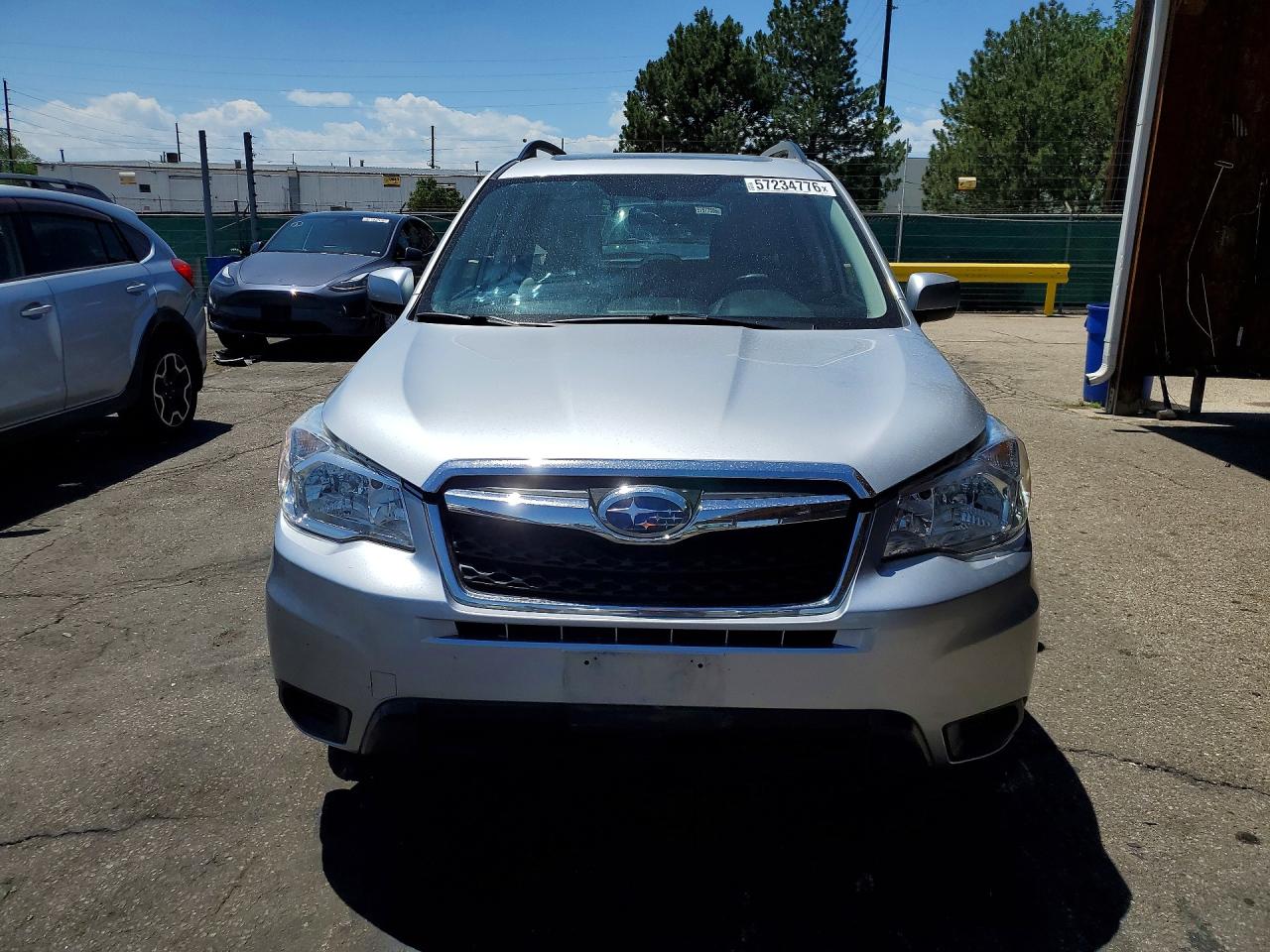 2015 Subaru Forester 2.5i Premium Silver vin: JF2SJADC1FH550979