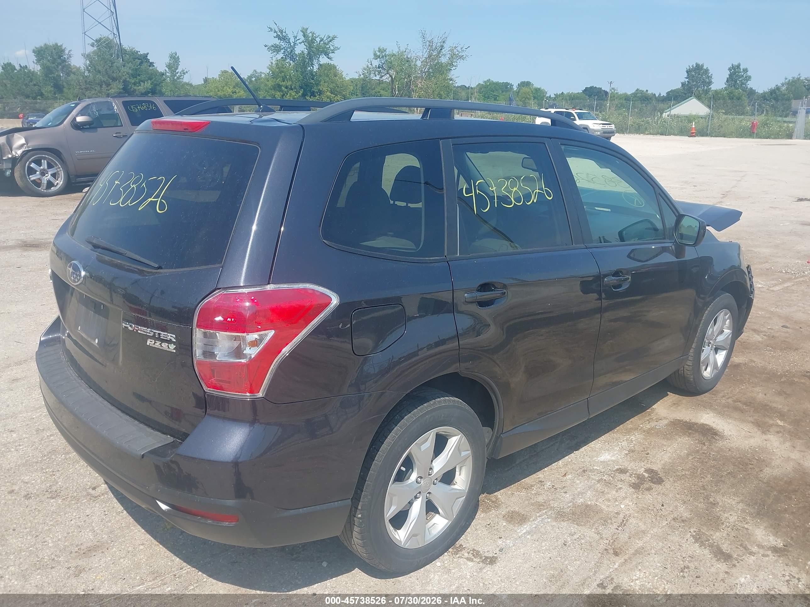 2015 Subaru Forester 2.5i Premium Gray vin: JF2SJADC1FH568933