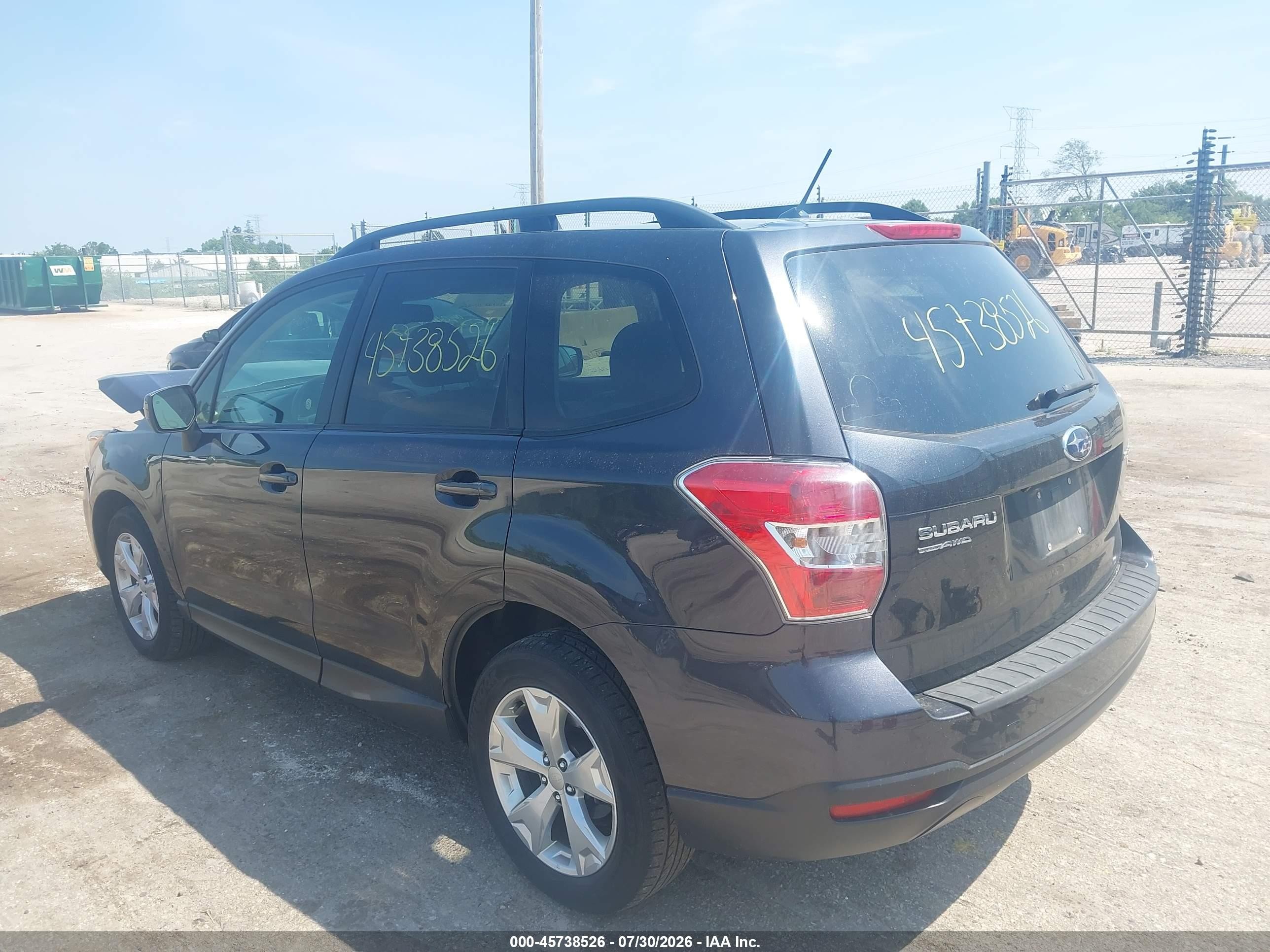 2015 Subaru Forester 2.5i Premium Gray vin: JF2SJADC1FH568933