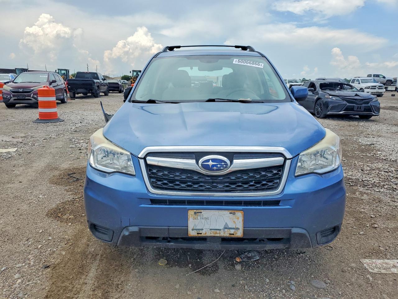 2015 Subaru Forester 2.5i Premium Blue vin: JF2SJADC1FH597154