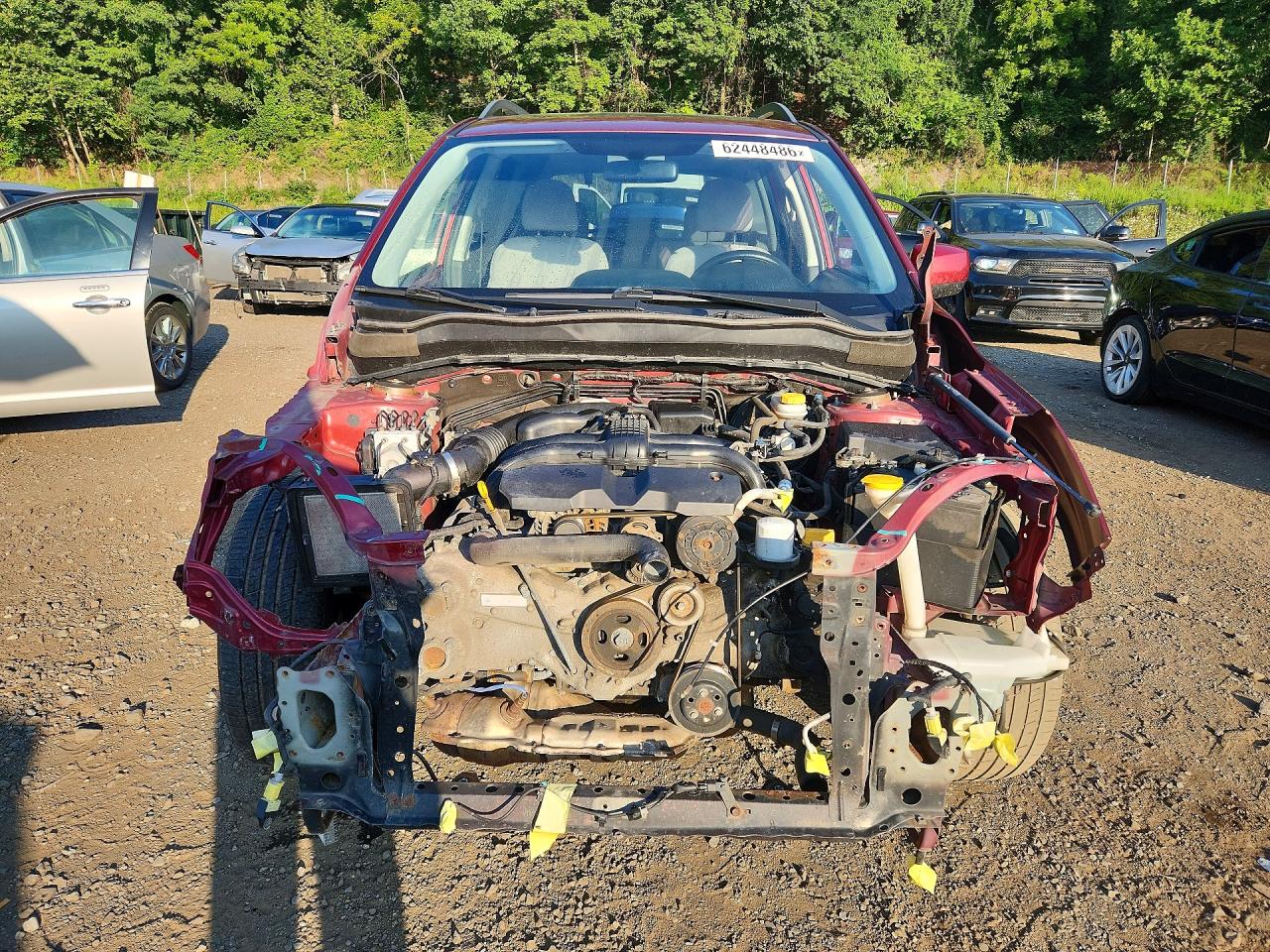 2015 Subaru Forester Burgundy vin: JF2SJADC1FH822608