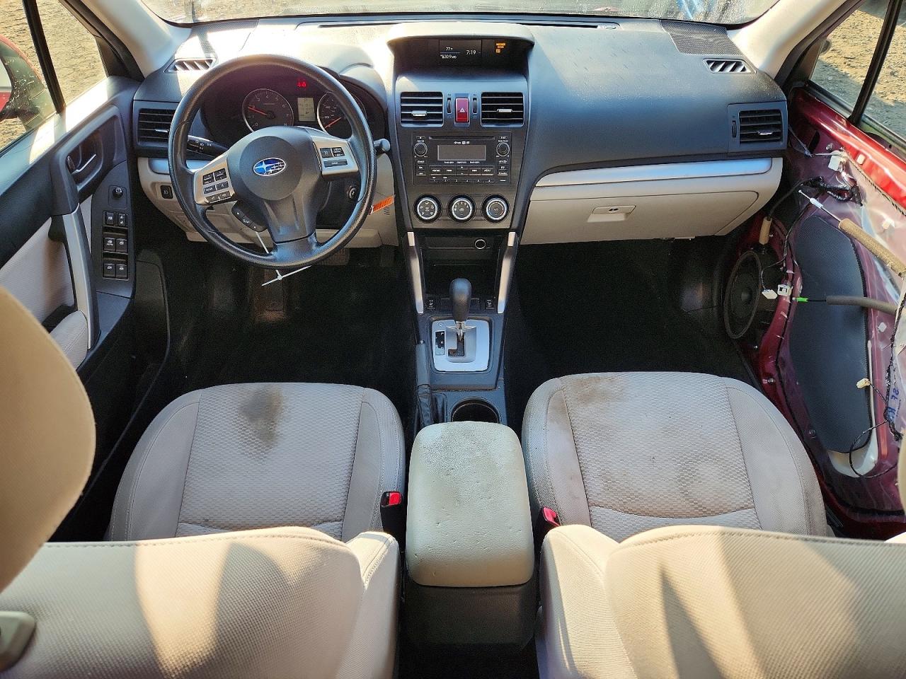 2015 Subaru Forester Burgundy vin: JF2SJADC1FH822608