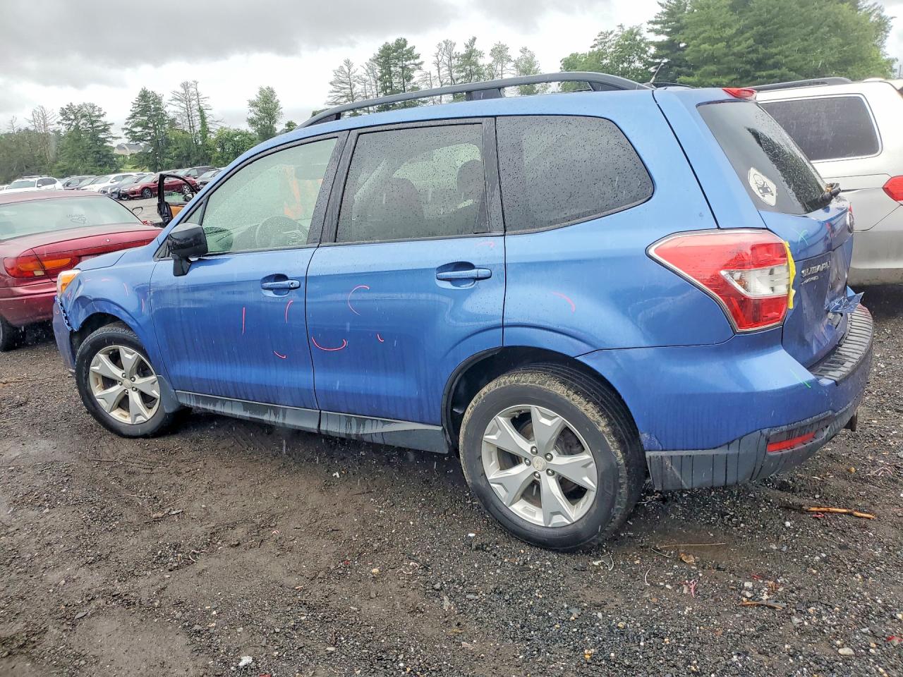 2015 Subaru Forester 2.5i Premium Blue vin: JF2SJADC1FH830062