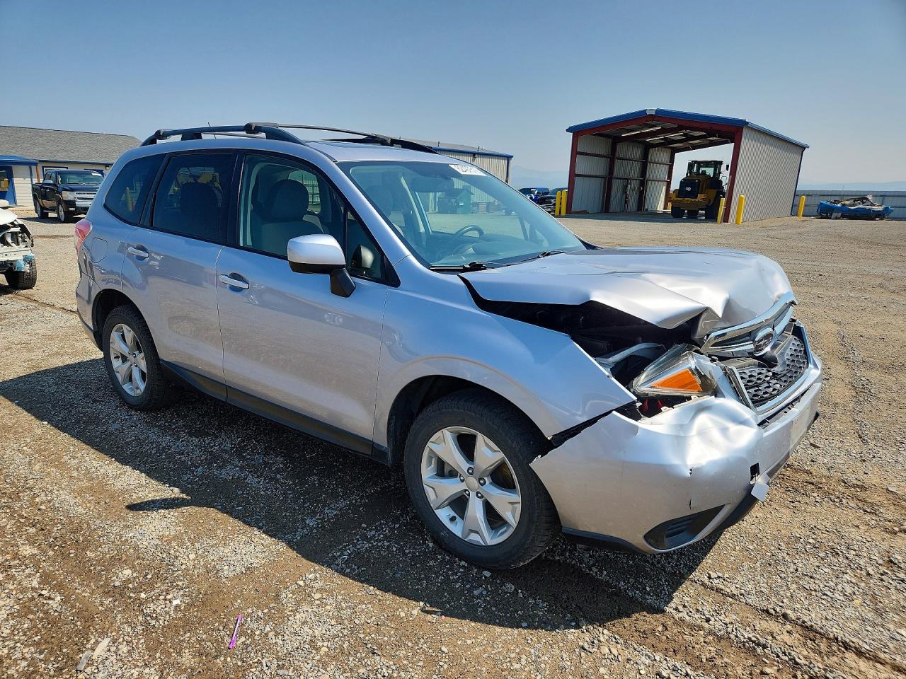2015 Subaru Forester 2.5i Premium Серебряный vin: JF2SJADC1FH838551