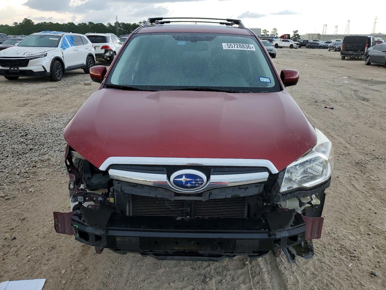 2014 Subaru Forester 2.5i Premium Red vin: JF2SJADC2EH465731