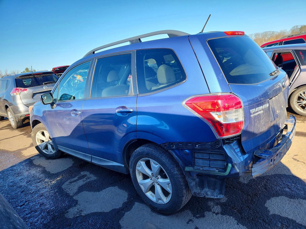 2015 Subaru Forester 2.5i Premium Синий vin: JF2SJADC2FH401190