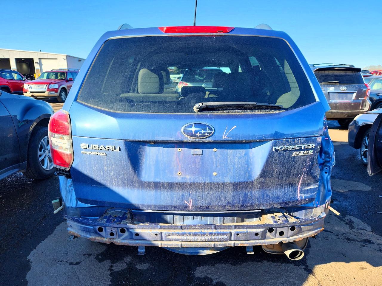 2015 Subaru Forester 2.5i Premium Синий vin: JF2SJADC2FH401190
