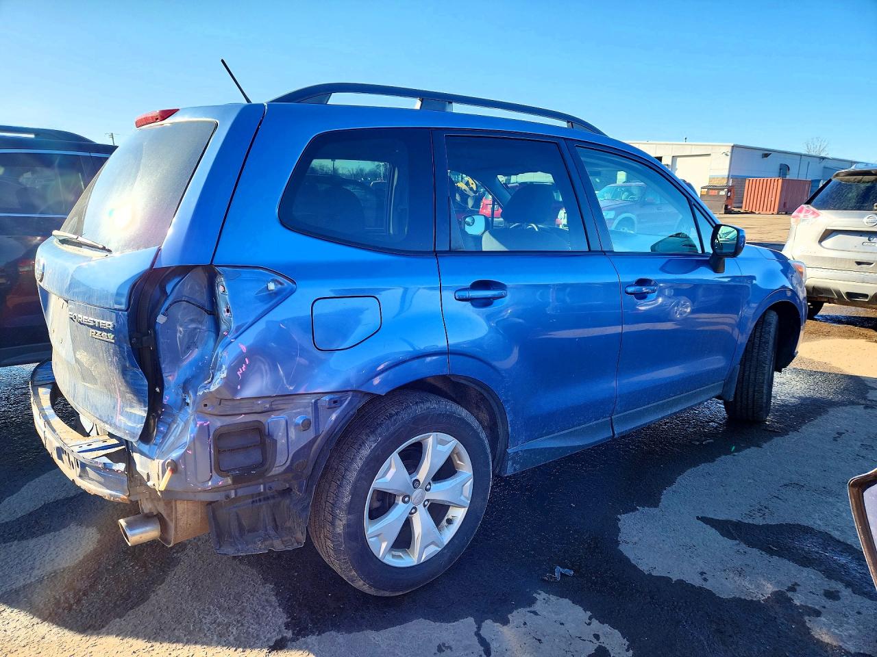 2015 Subaru Forester 2.5i Premium Синий vin: JF2SJADC2FH401190