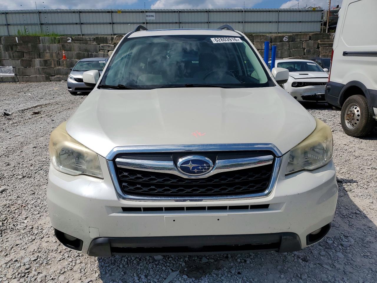 2015 Subaru Forester 2.5i Premium White vin: JF2SJADC2FH450857