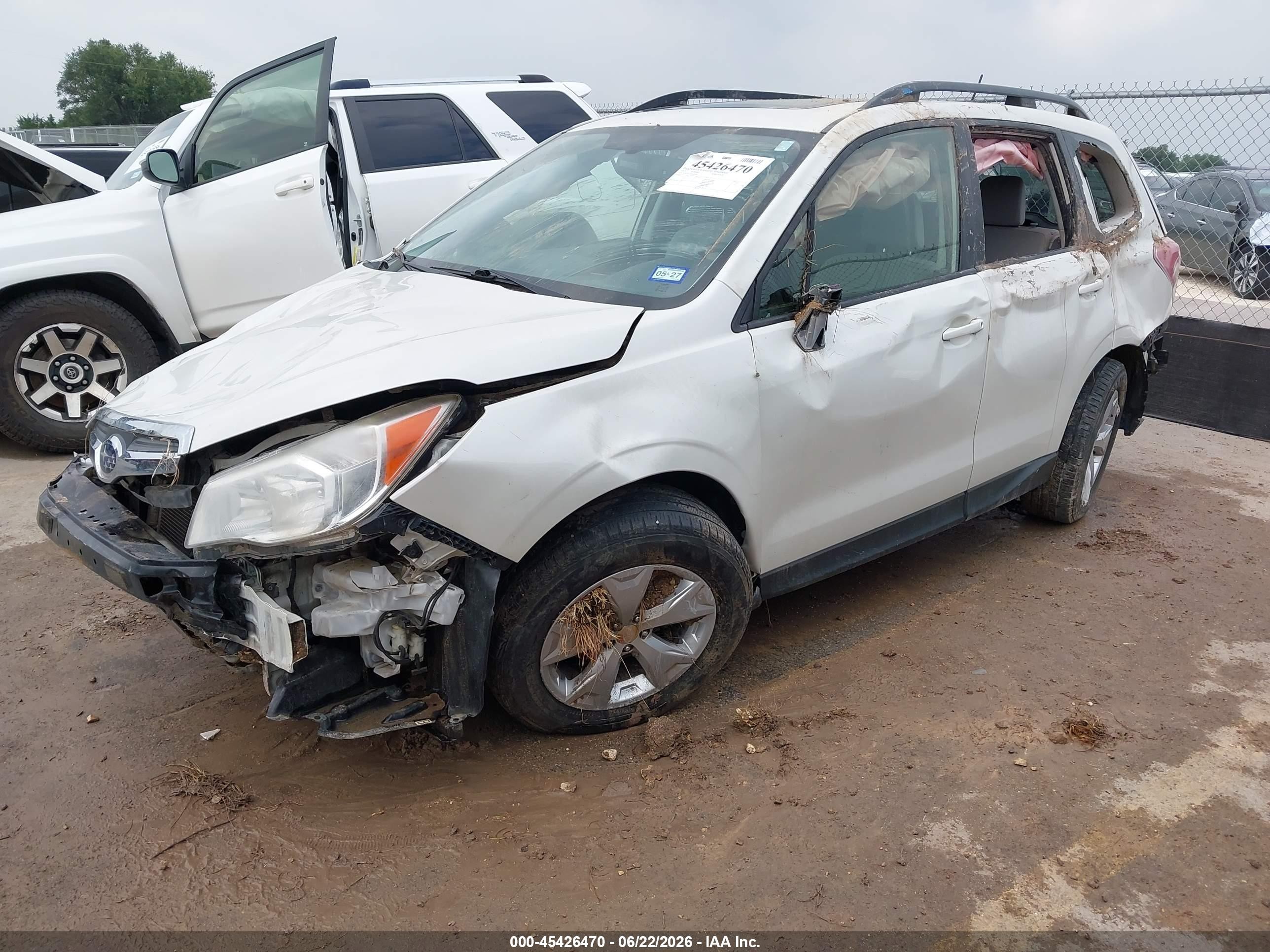 2015 Subaru Forester 2.5i Premium Белый vin: JF2SJADC2FH469294