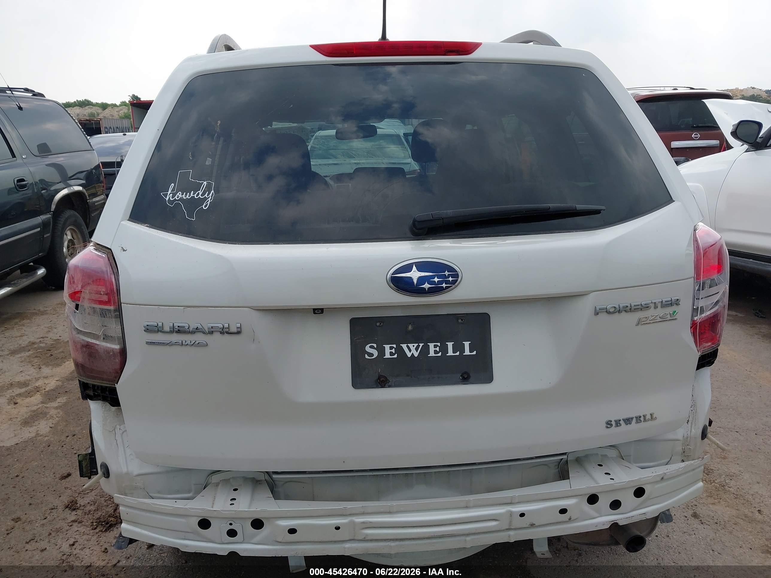 2015 Subaru Forester 2.5i Premium Белый vin: JF2SJADC2FH469294