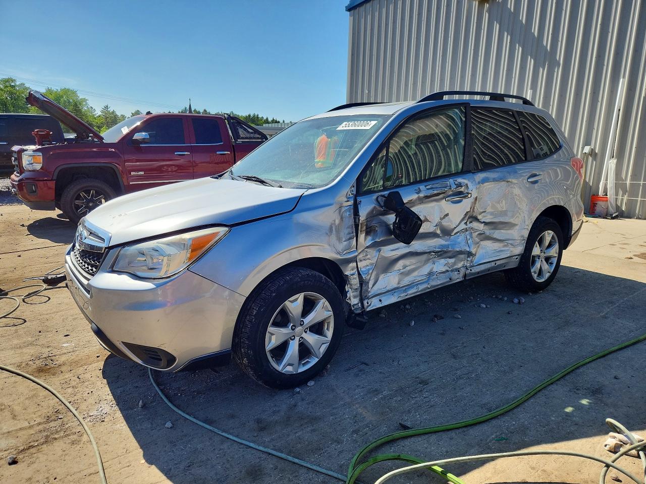 2015 Subaru Forester 2.5i Premium Silver vin: JF2SJADC2FH489402
