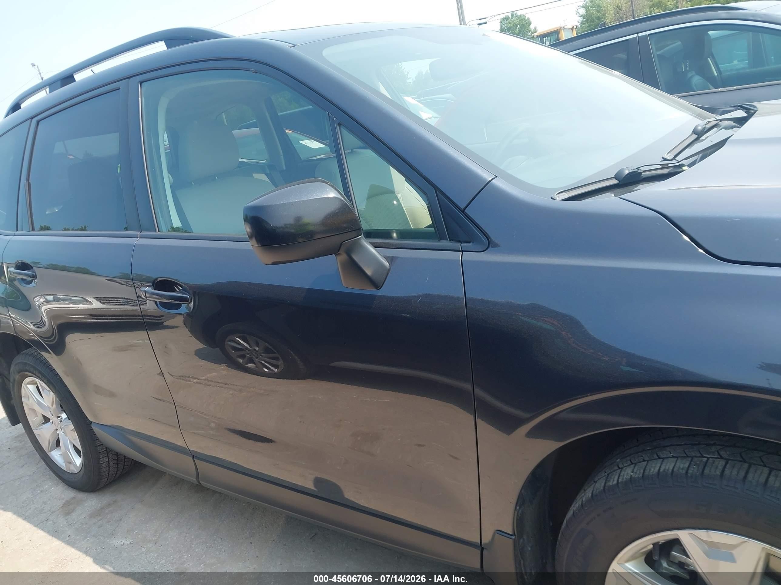 2015 Subaru Forester 2.5i Premium Gray vin: JF2SJADC2FH494194