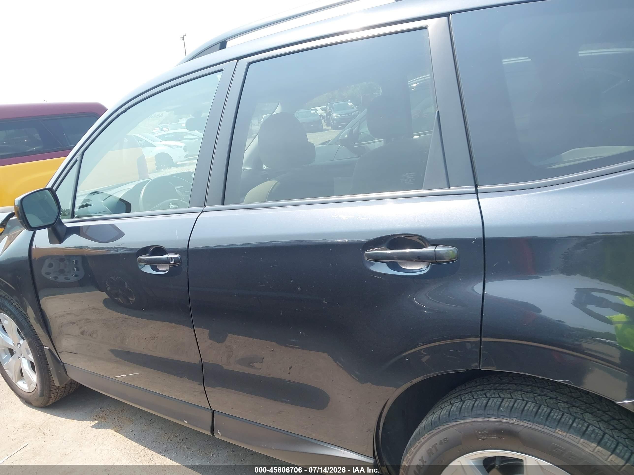 2015 Subaru Forester 2.5i Premium Gray vin: JF2SJADC2FH494194