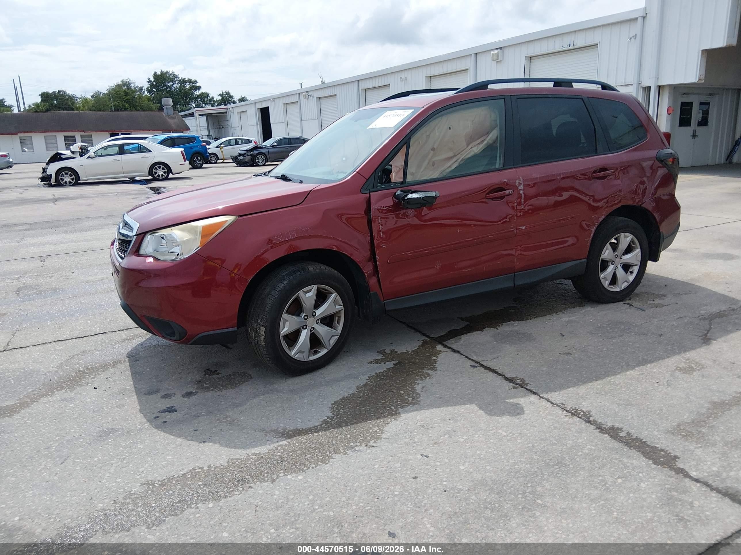 2015 Subaru Forester 2.5i Premium Maroon vin: JF2SJADC2FH495801