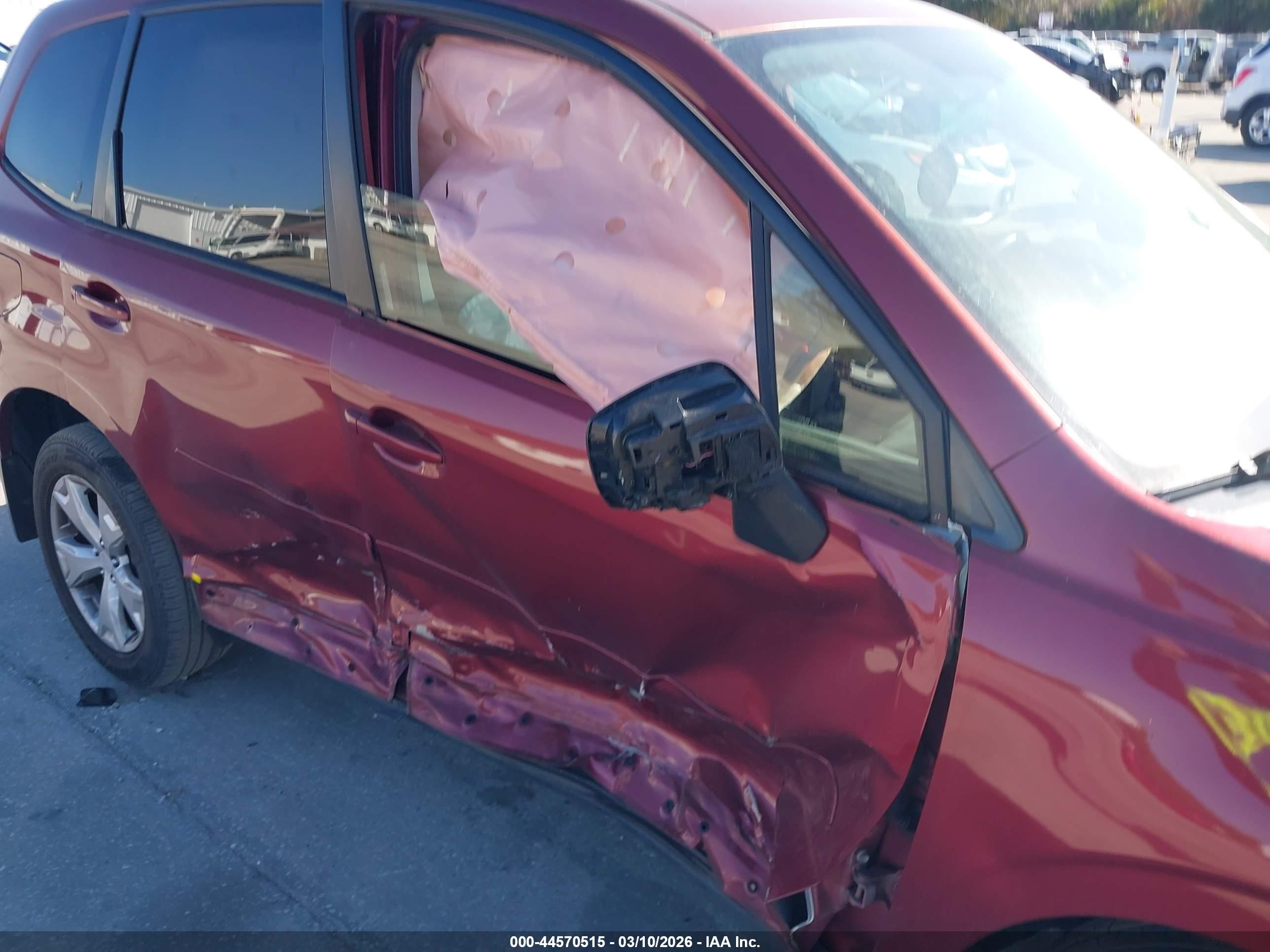 2015 Subaru Forester 2.5i Premium Maroon vin: JF2SJADC2FH495801