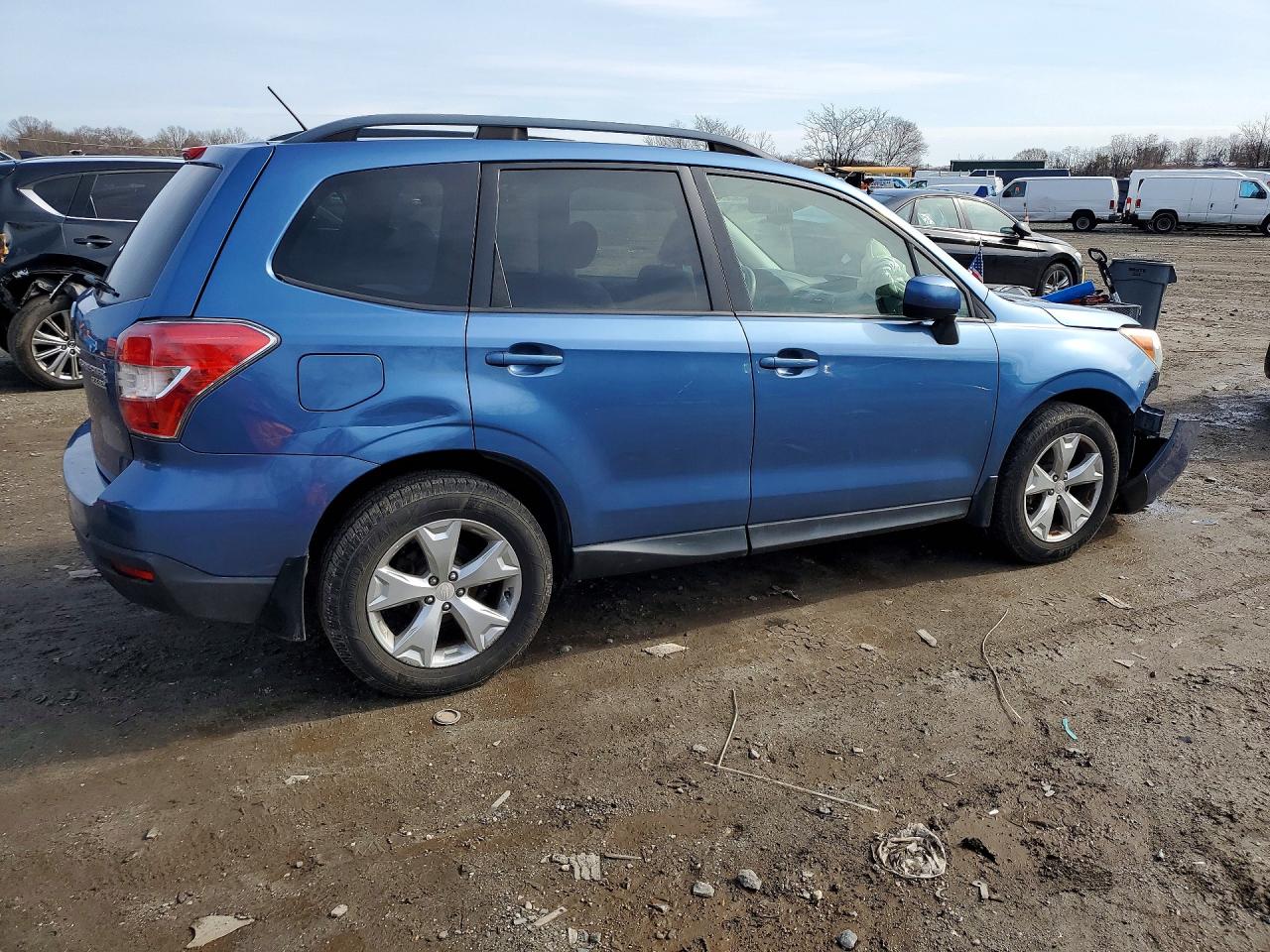 2015 Subaru Forester 2.5i Premium Синий vin: JF2SJADC2FH497502