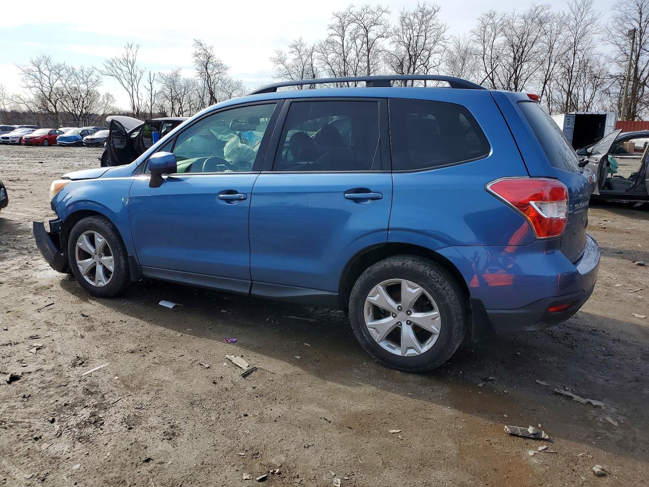 2015 Subaru Forester 2.5i Premium Синий vin: JF2SJADC2FH497502