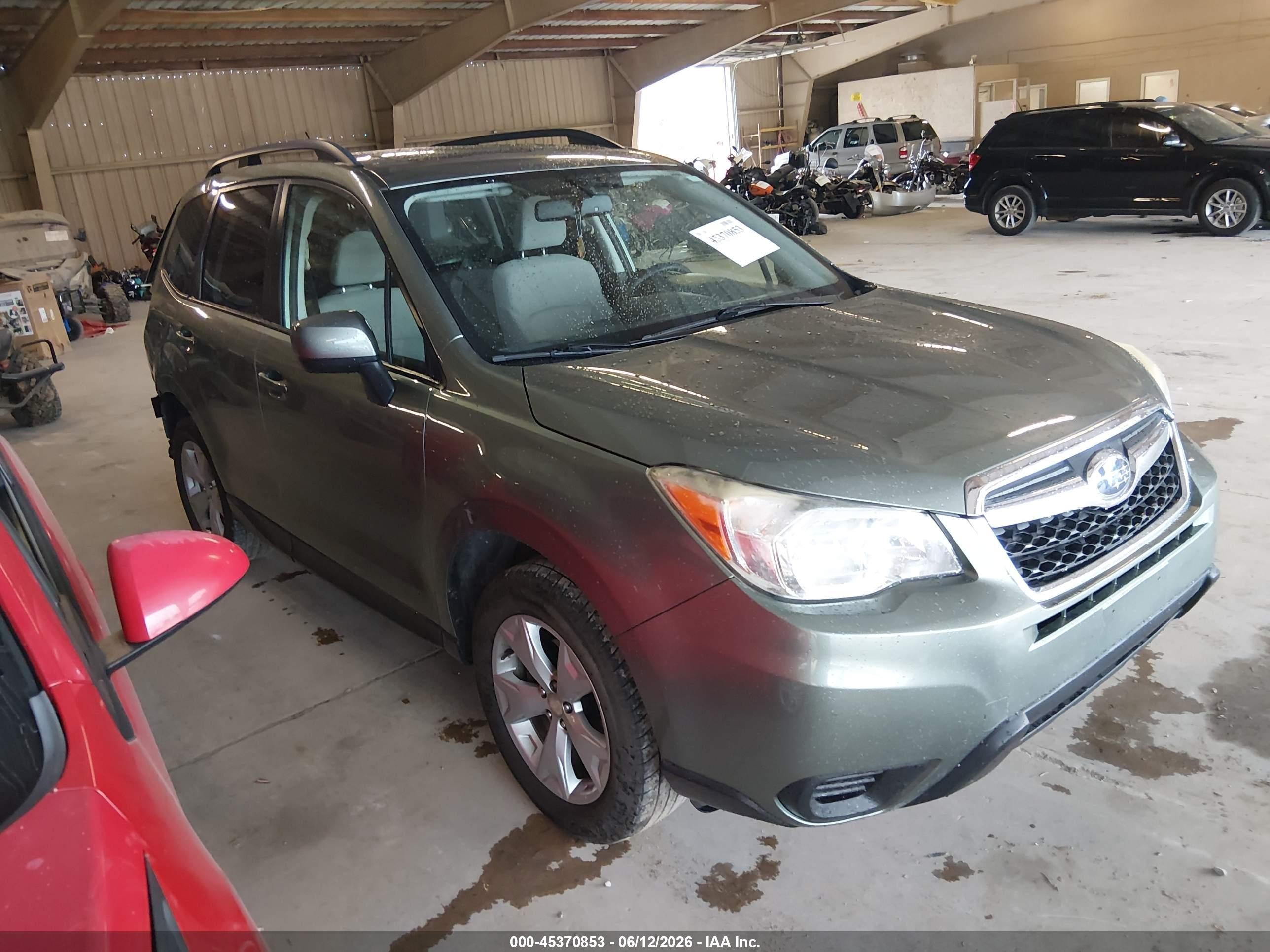 2015 Subaru Forester 2.5i Premium Зеленый vin: JF2SJADC2FH506070