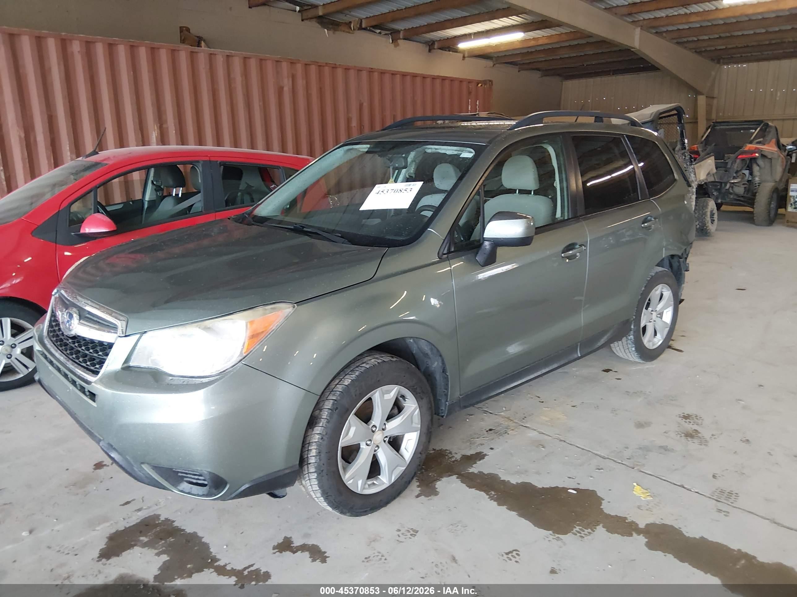 2015 Subaru Forester 2.5i Premium Green vin: JF2SJADC2FH506070