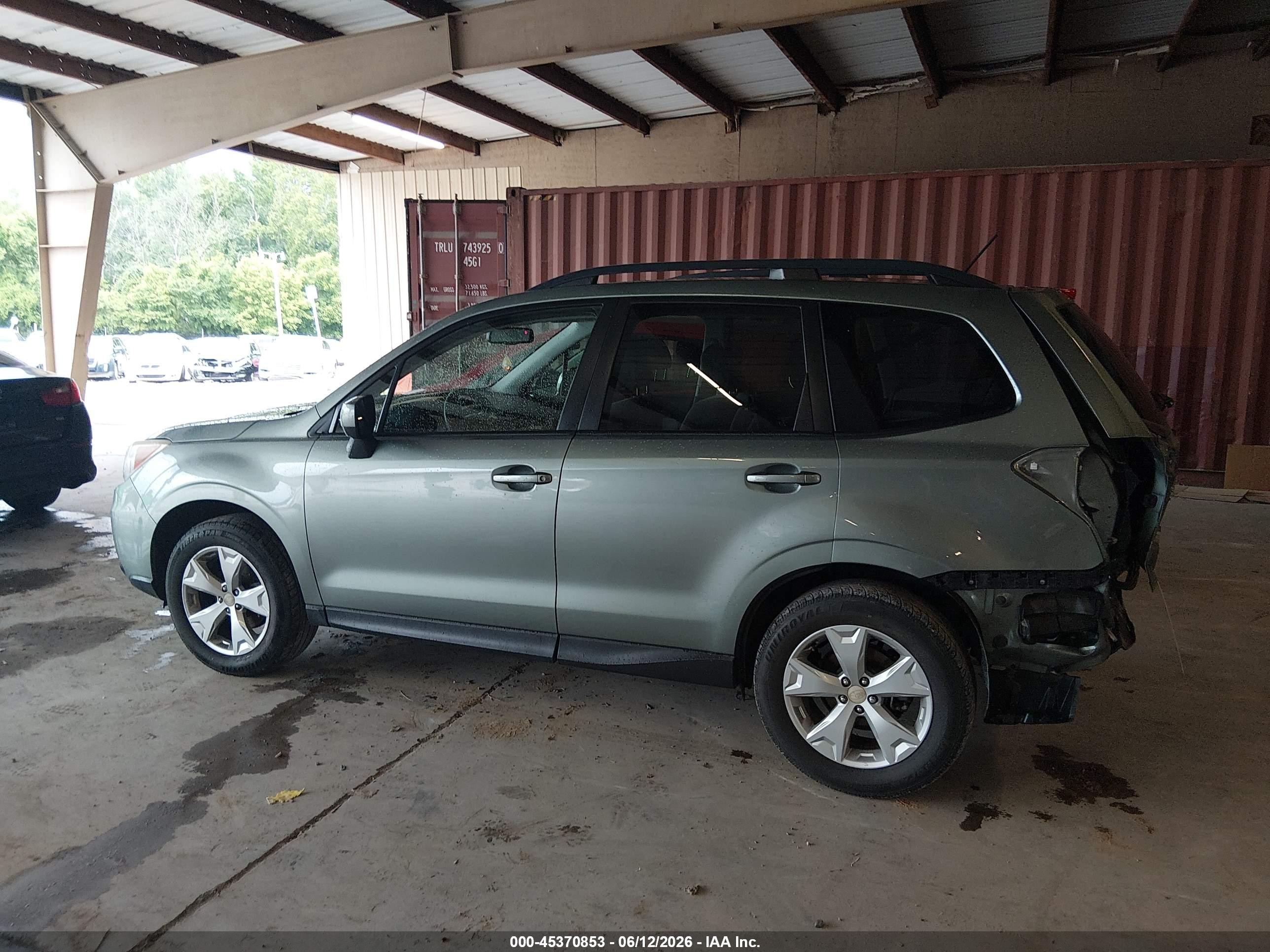 2015 Subaru Forester 2.5i Premium Green vin: JF2SJADC2FH506070