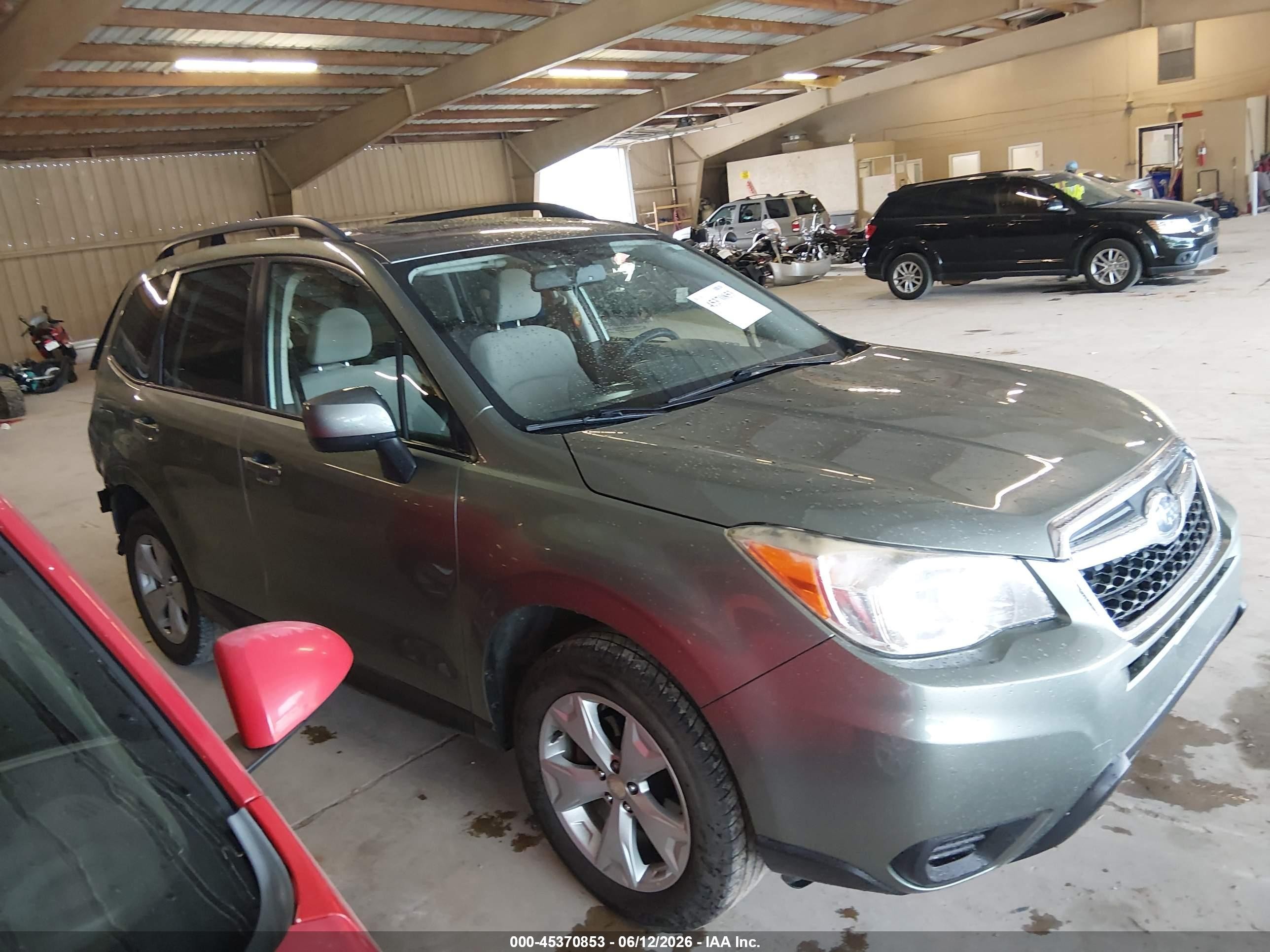 2015 Subaru Forester 2.5i Premium Green vin: JF2SJADC2FH506070