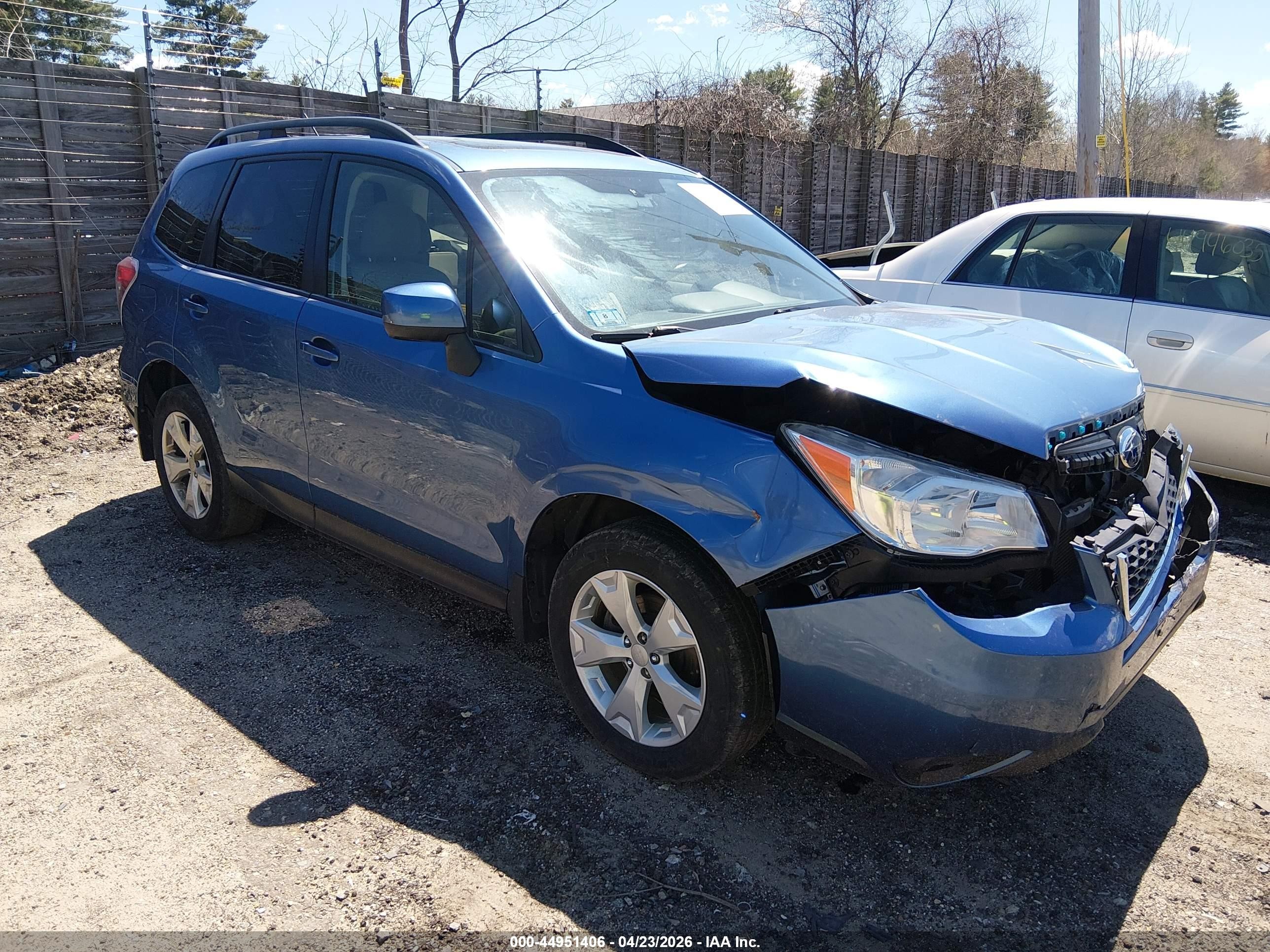2015 Subaru Forester 2.5i Premium Blue vin: JF2SJADC2FH513066