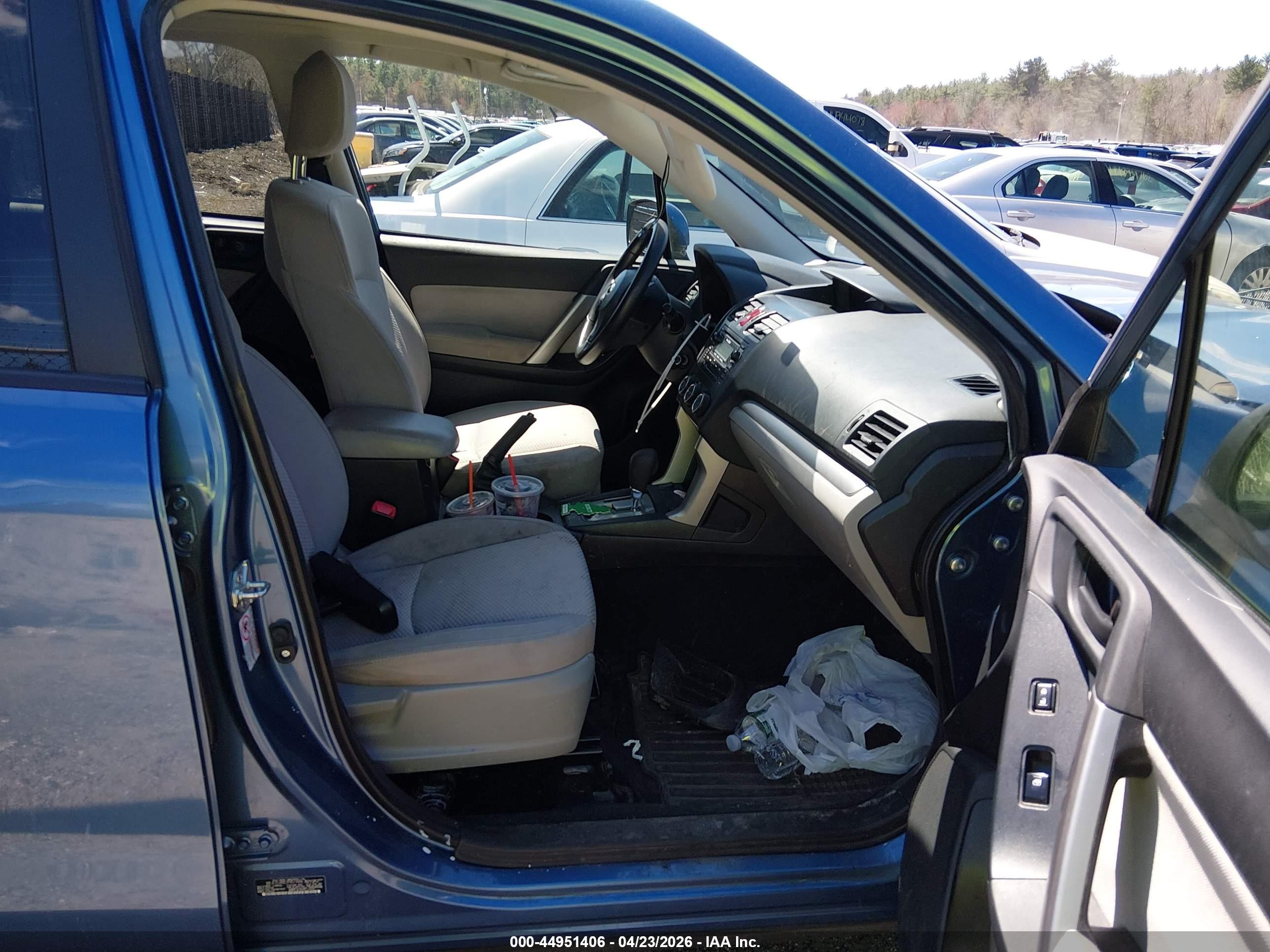 2015 Subaru Forester 2.5i Premium Blue vin: JF2SJADC2FH513066