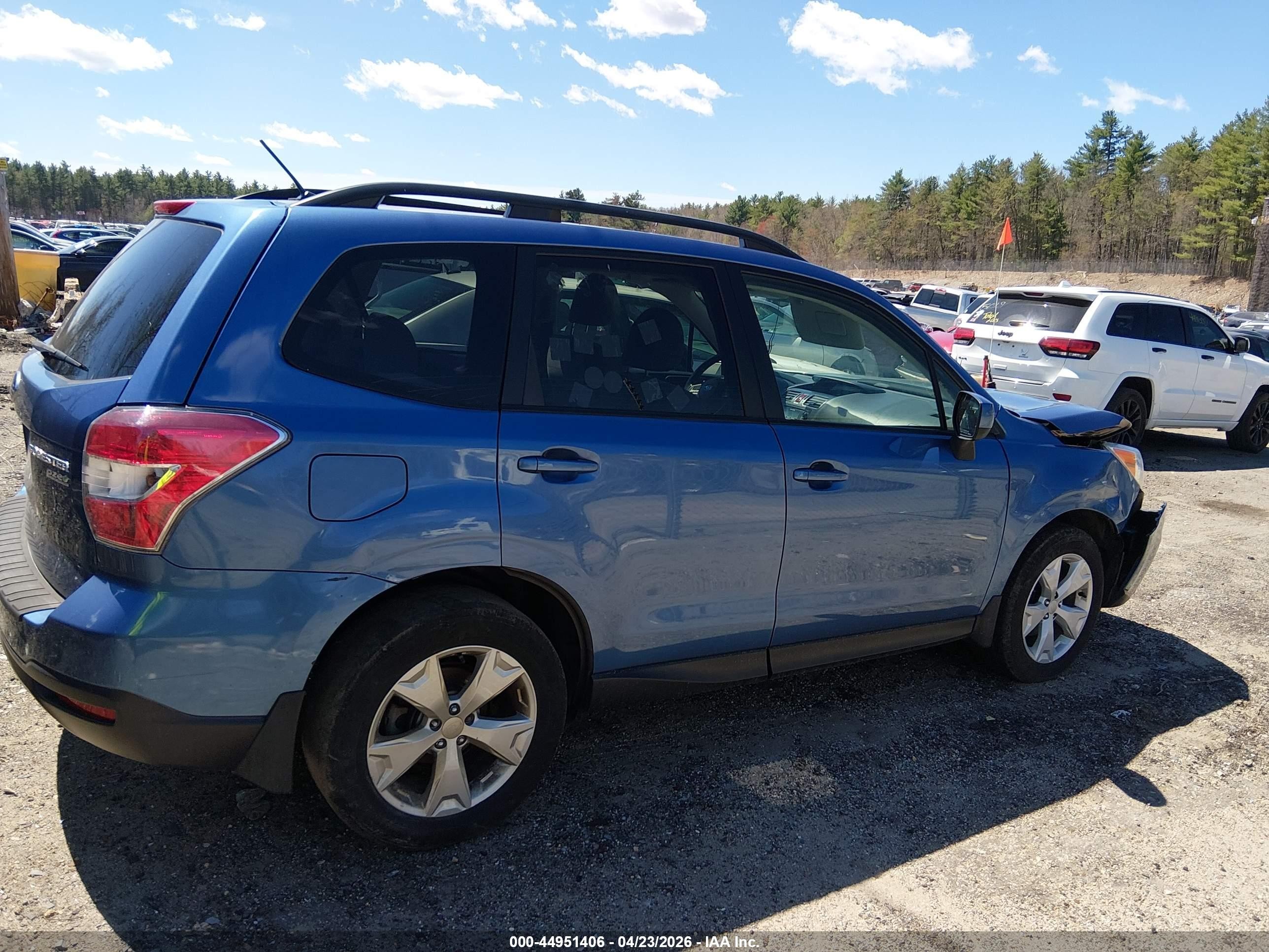 2015 Subaru Forester 2.5i Premium Blue vin: JF2SJADC2FH513066