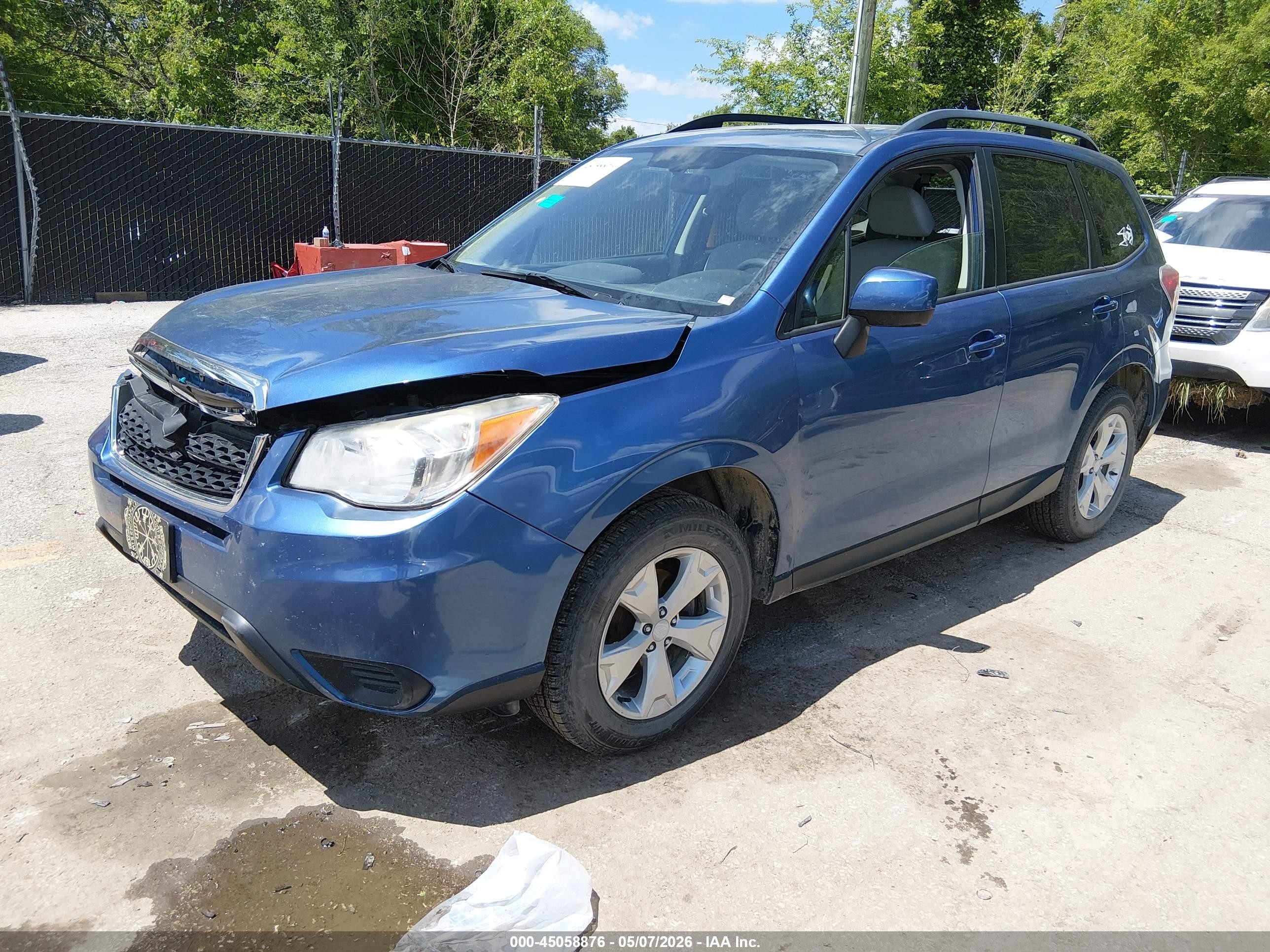2015 Subaru Forester 2.5i Premium Blue vin: JF2SJADC2FH521359
