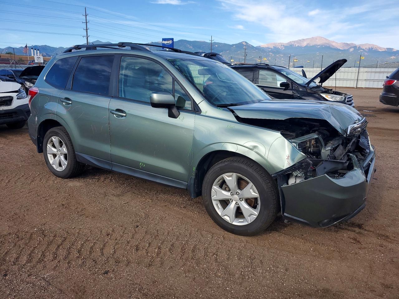 2015 Subaru Forester 2.5i Premium Green vin: JF2SJADC2FH556693