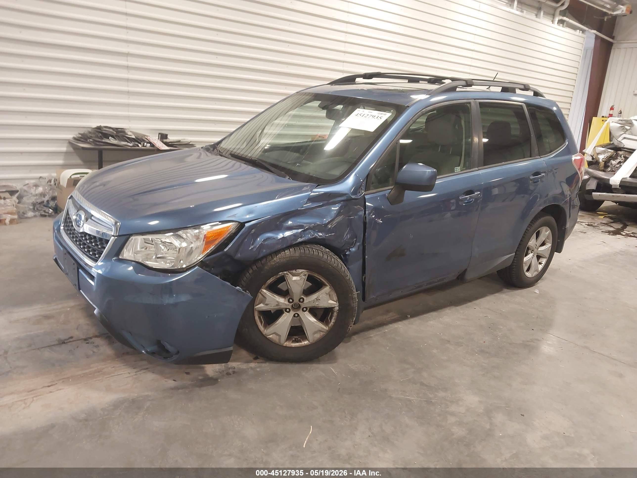 2015 Subaru Forester 2.5i Premium Blue vin: JF2SJADC2FH565779