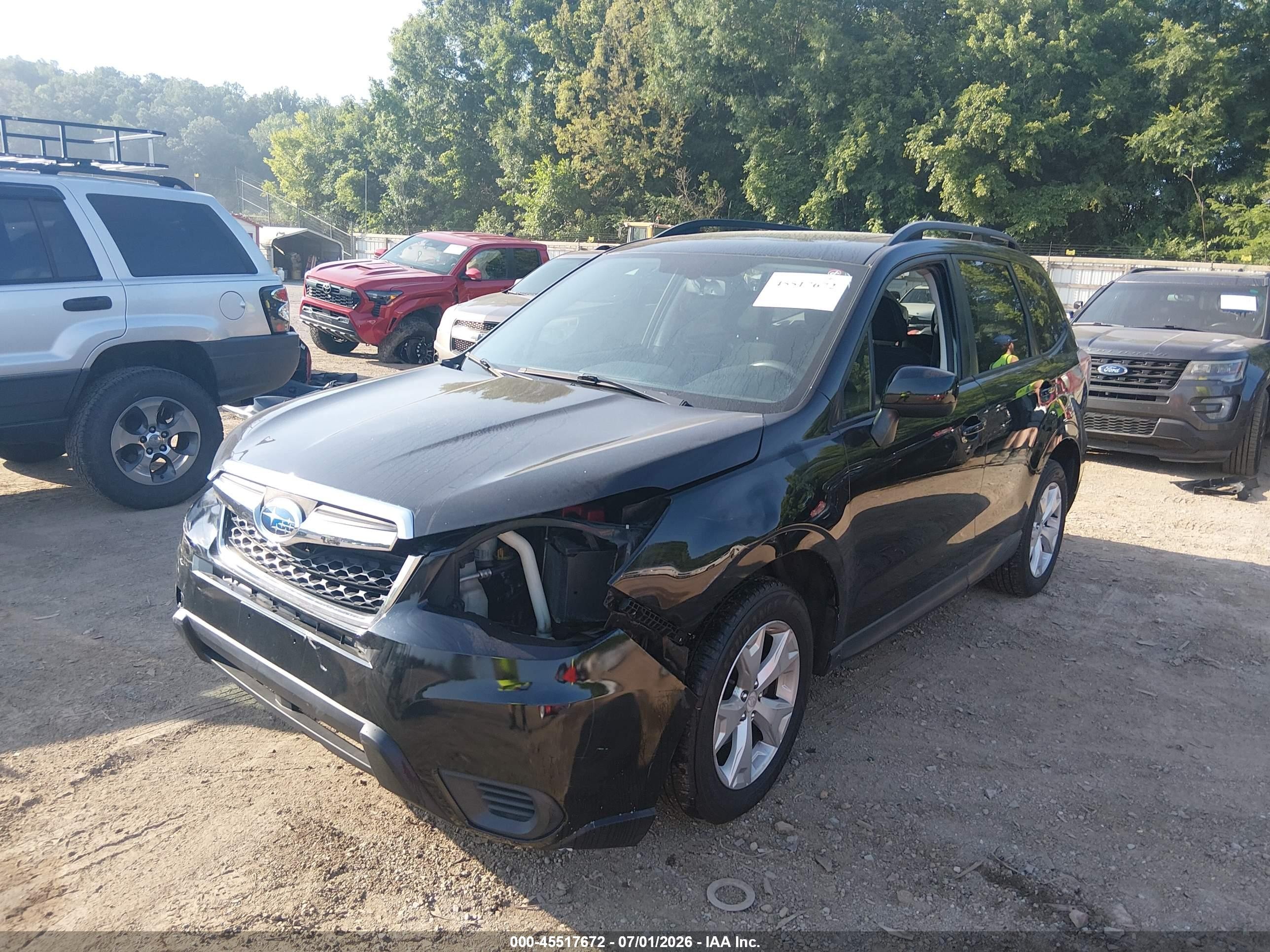 2015 Subaru Forester 2.5i Premium Black vin: JF2SJADC2FH598460