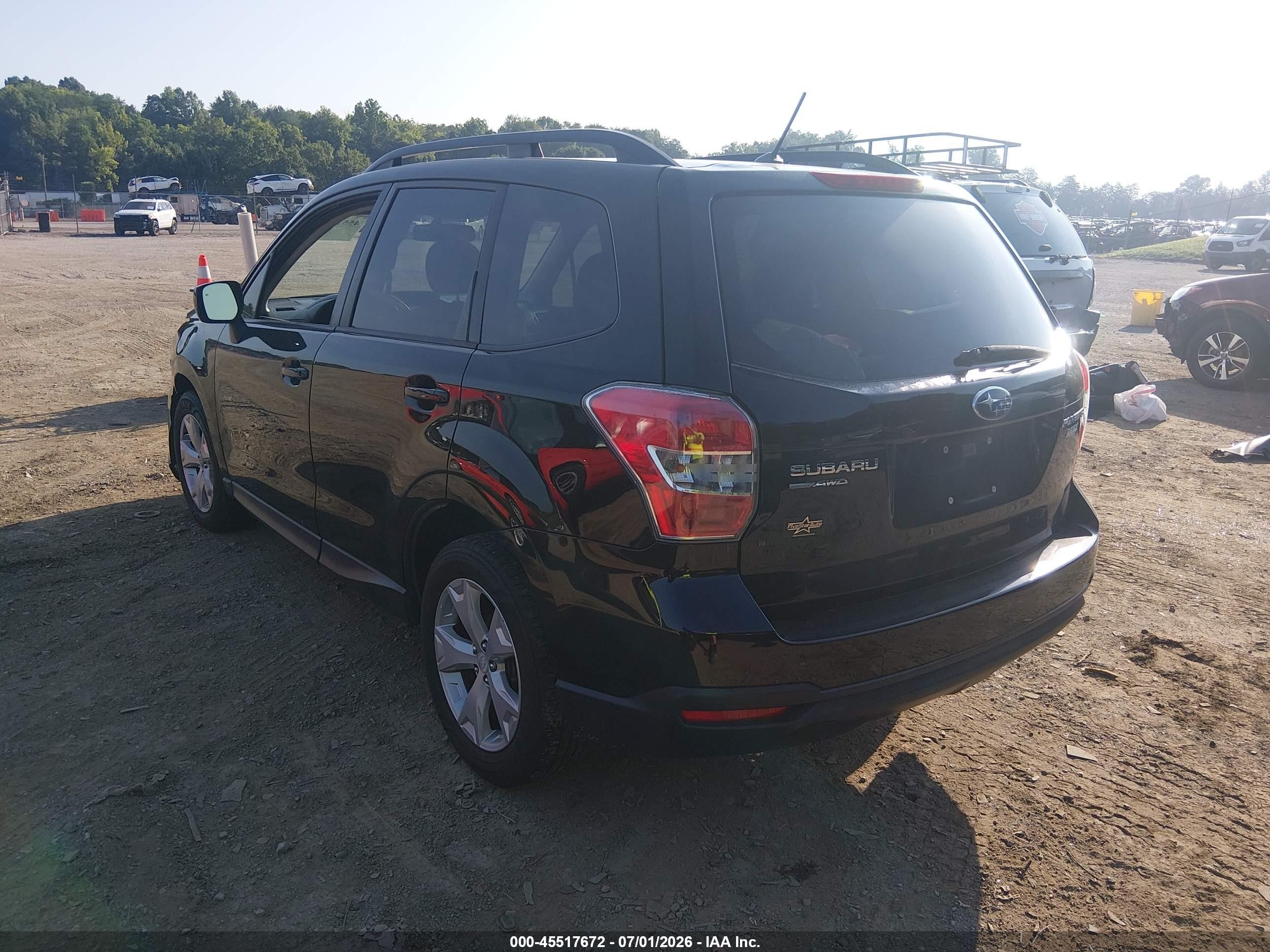 2015 Subaru Forester 2.5i Premium Black vin: JF2SJADC2FH598460