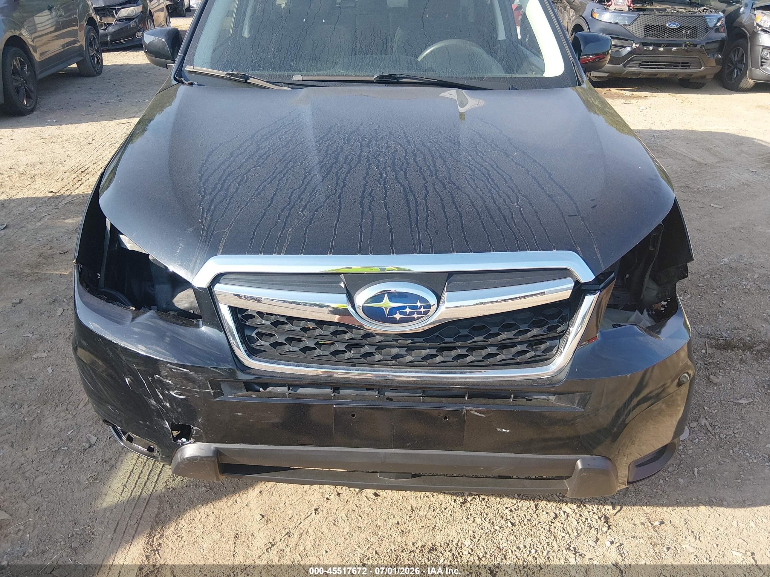2015 Subaru Forester 2.5i Premium Black vin: JF2SJADC2FH598460