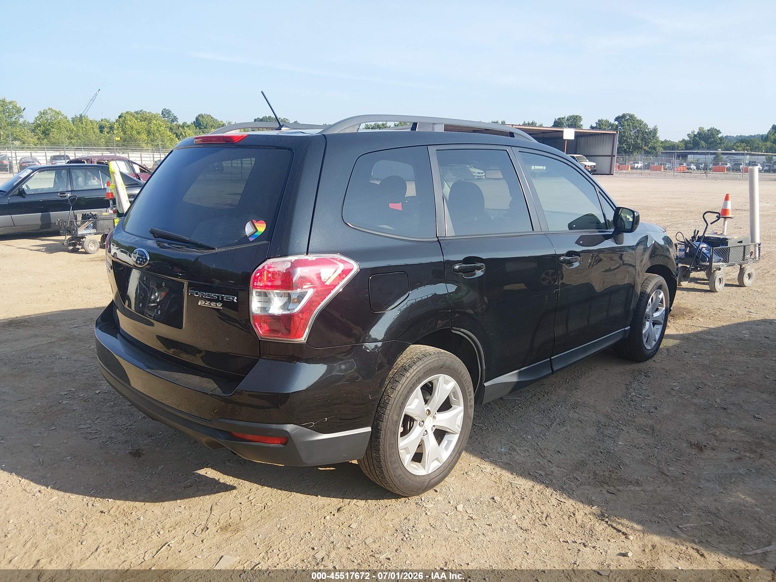 2015 Subaru Forester 2.5i Premium Black vin: JF2SJADC2FH598460