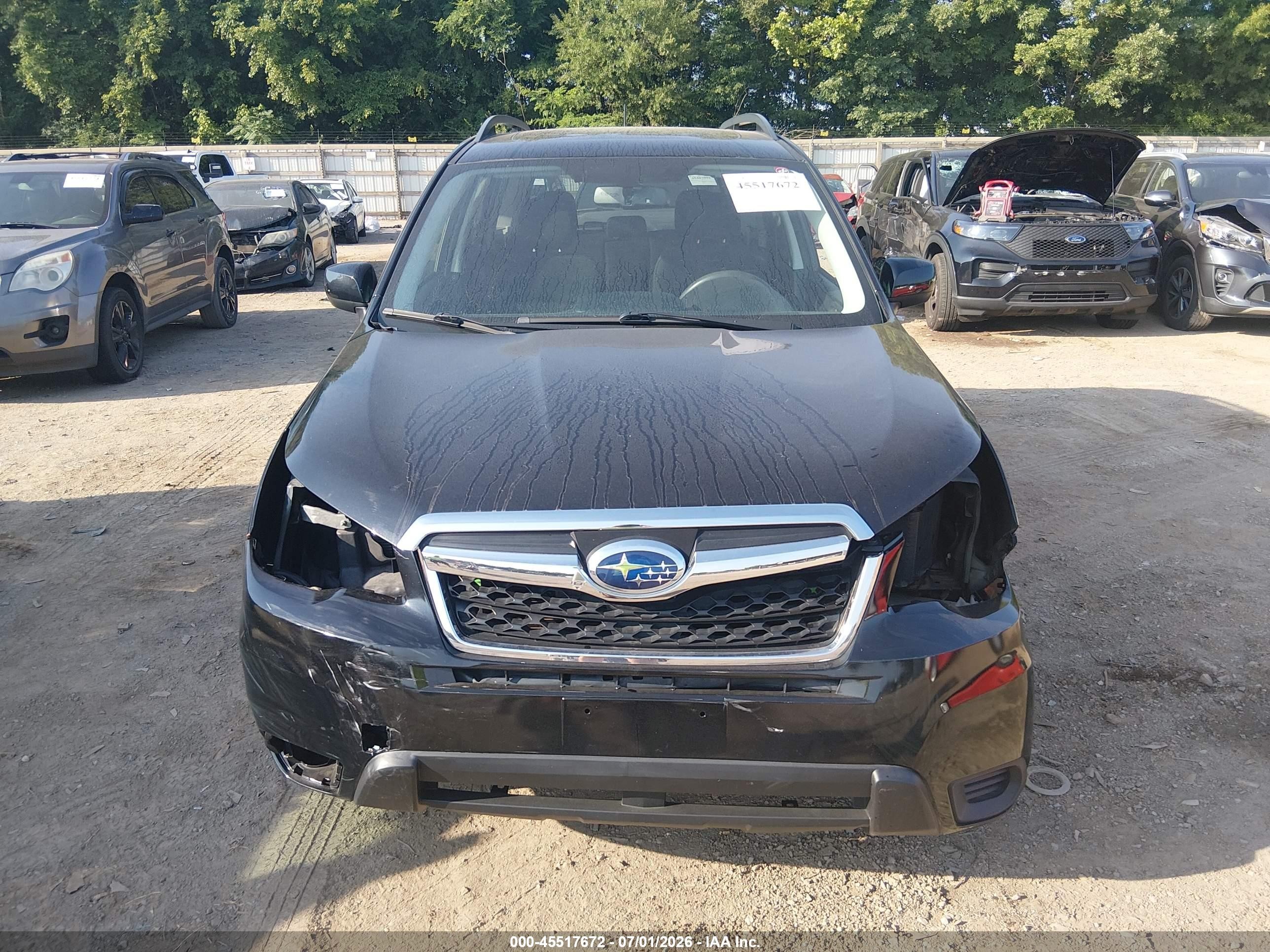2015 Subaru Forester 2.5i Premium Black vin: JF2SJADC2FH598460