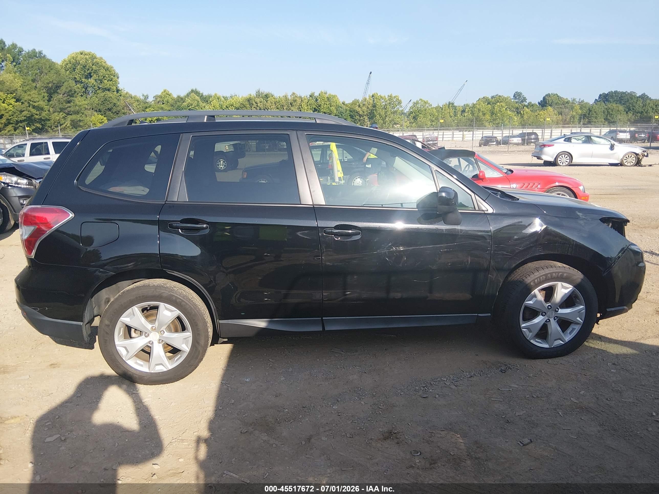2015 Subaru Forester 2.5i Premium Black vin: JF2SJADC2FH598460