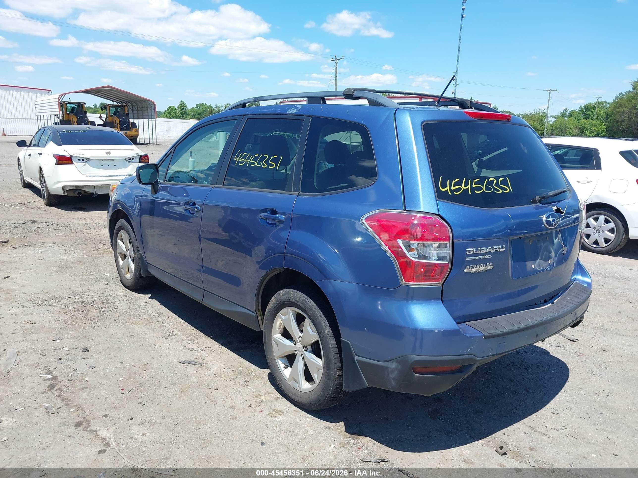 2015 Subaru Forester 2.5i Premium Синий vin: JF2SJADC2FH818275