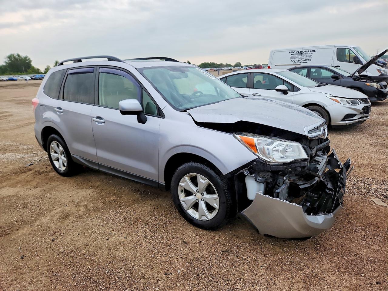 2016 Subaru Forester 2.5i Premium Silver vin: JF2SJADC2GH405368