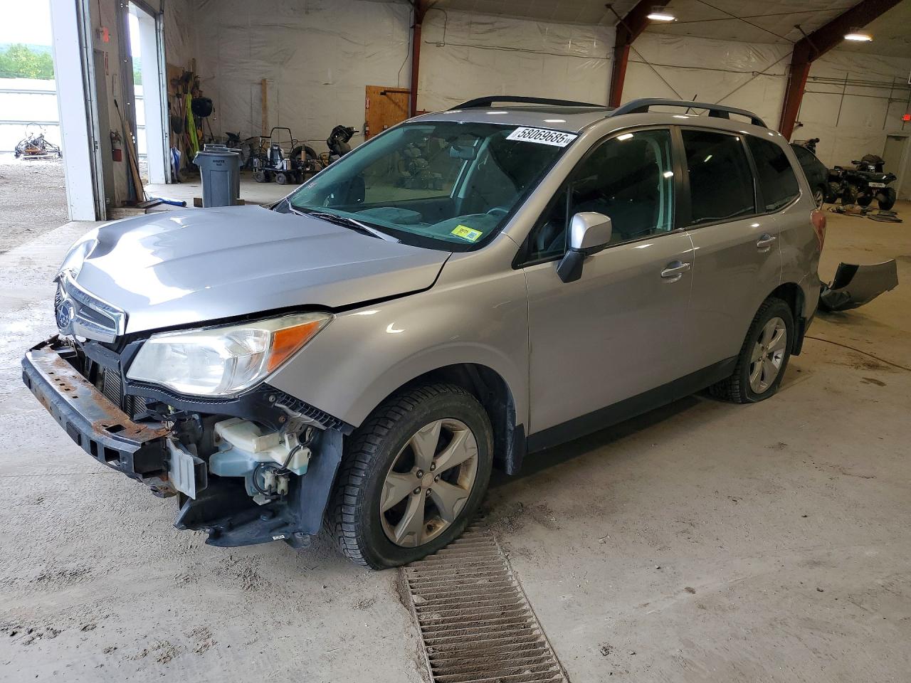 2015 Subaru Forester 2.5i Premium Silver vin: JF2SJADC3FG530240