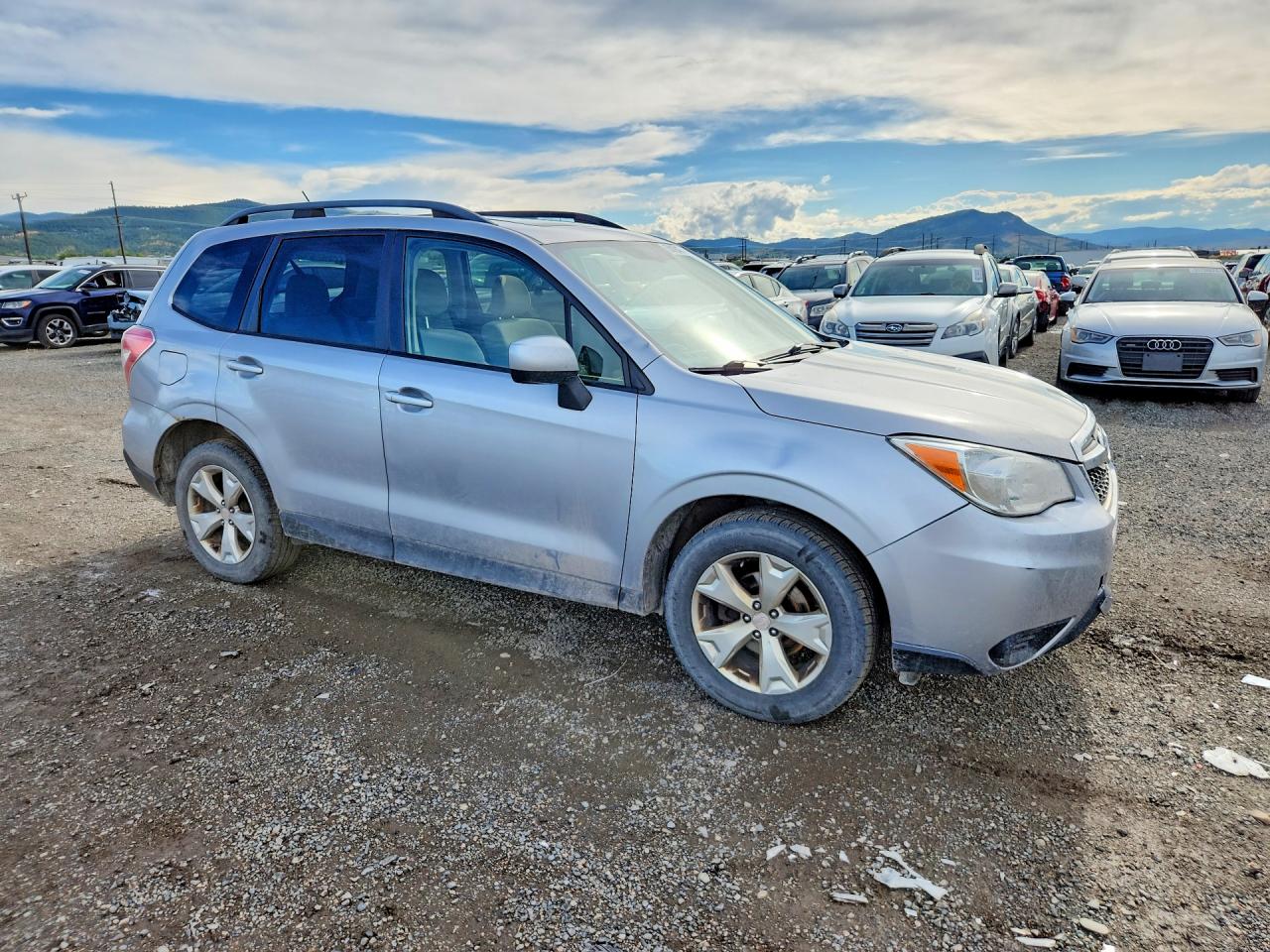 2015 Subaru Forester 2.5i Premium Silver vin: JF2SJADC3FH467747