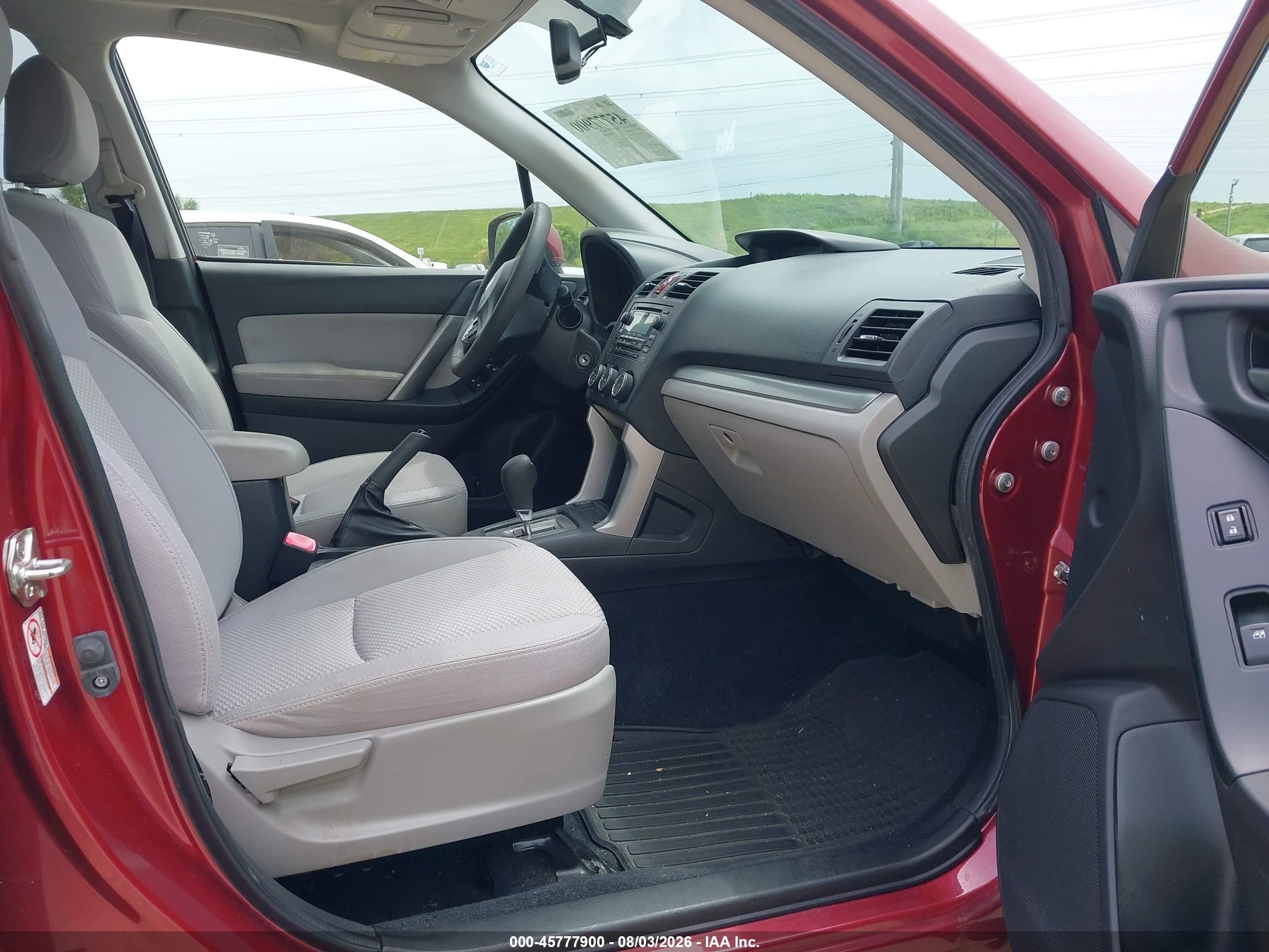 2015 Subaru Forester 2.5i Premium Red vin: JF2SJADC3FH543418