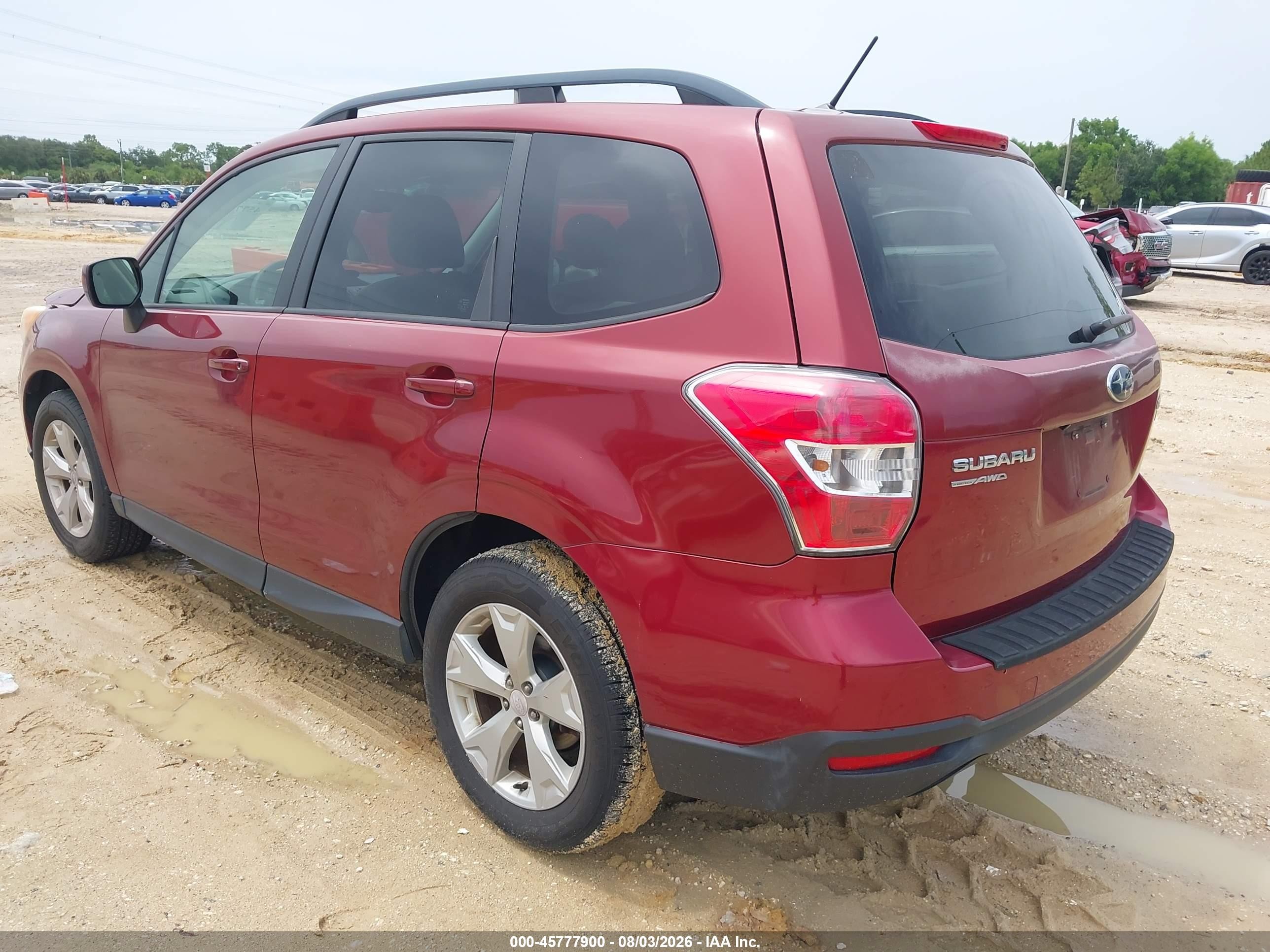 2015 Subaru Forester 2.5i Premium Red vin: JF2SJADC3FH543418