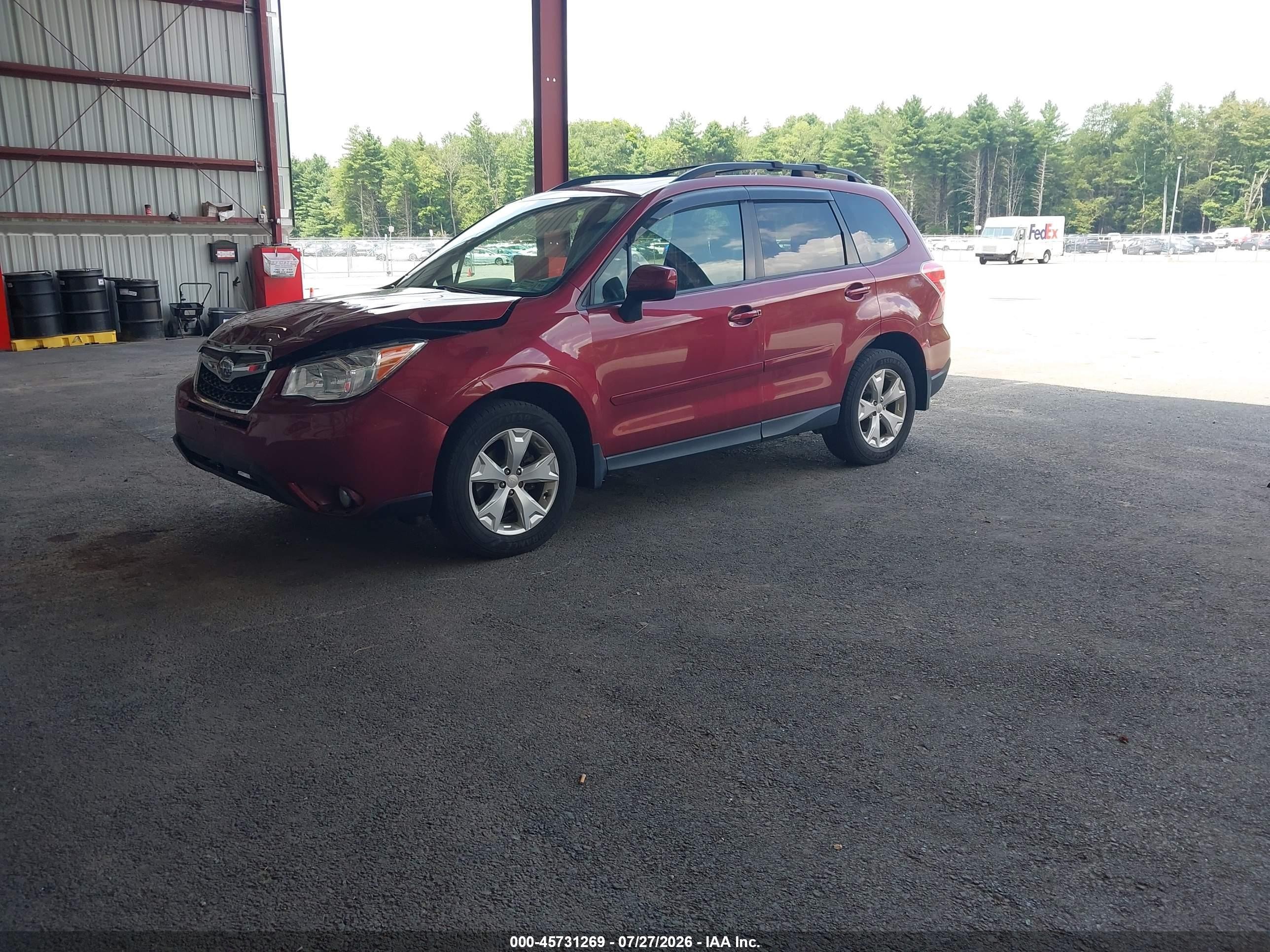 2015 Subaru Forester 2.5i Premium Red vin: JF2SJADC3FH816213