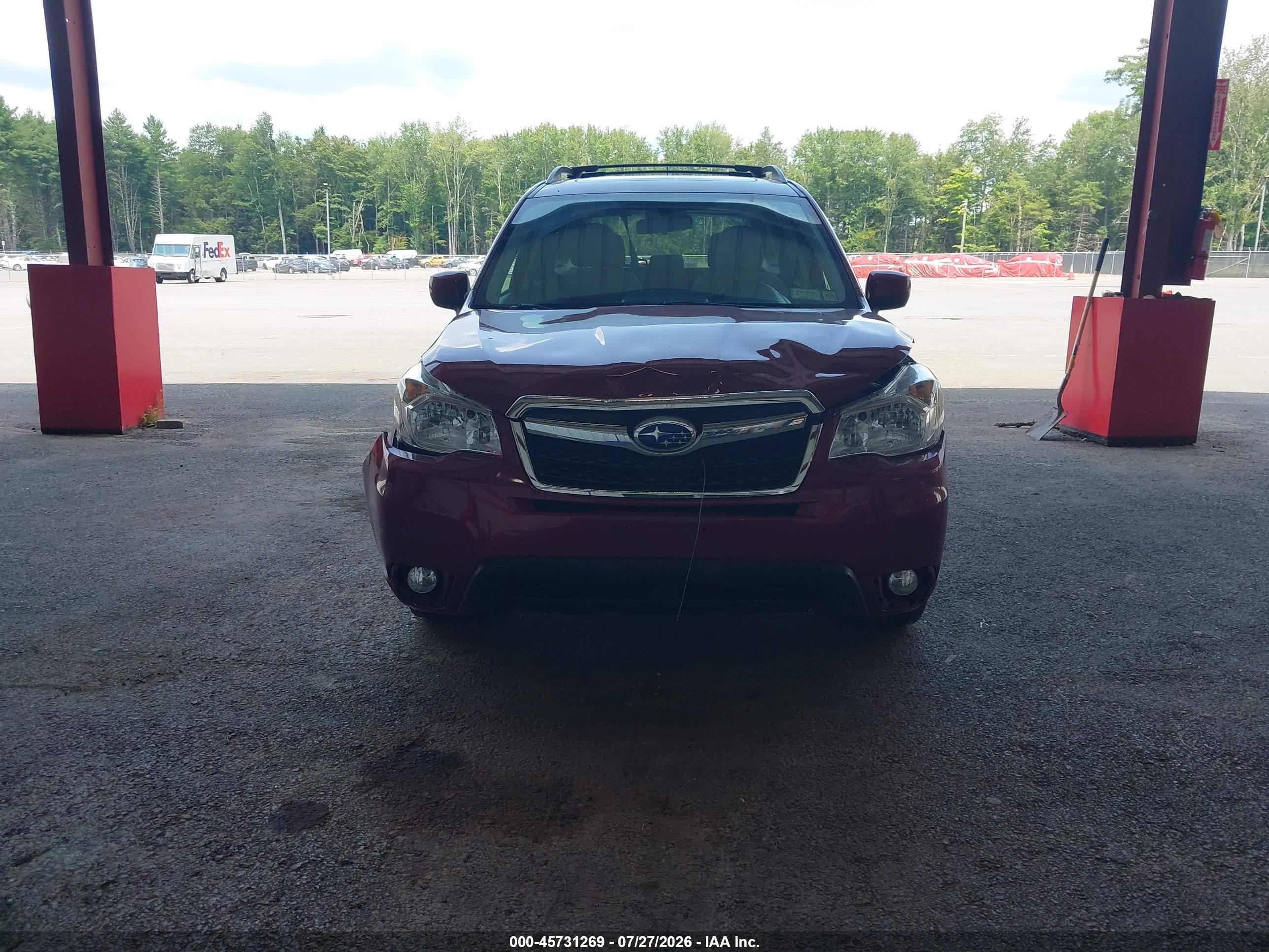2015 Subaru Forester 2.5i Premium Red vin: JF2SJADC3FH816213