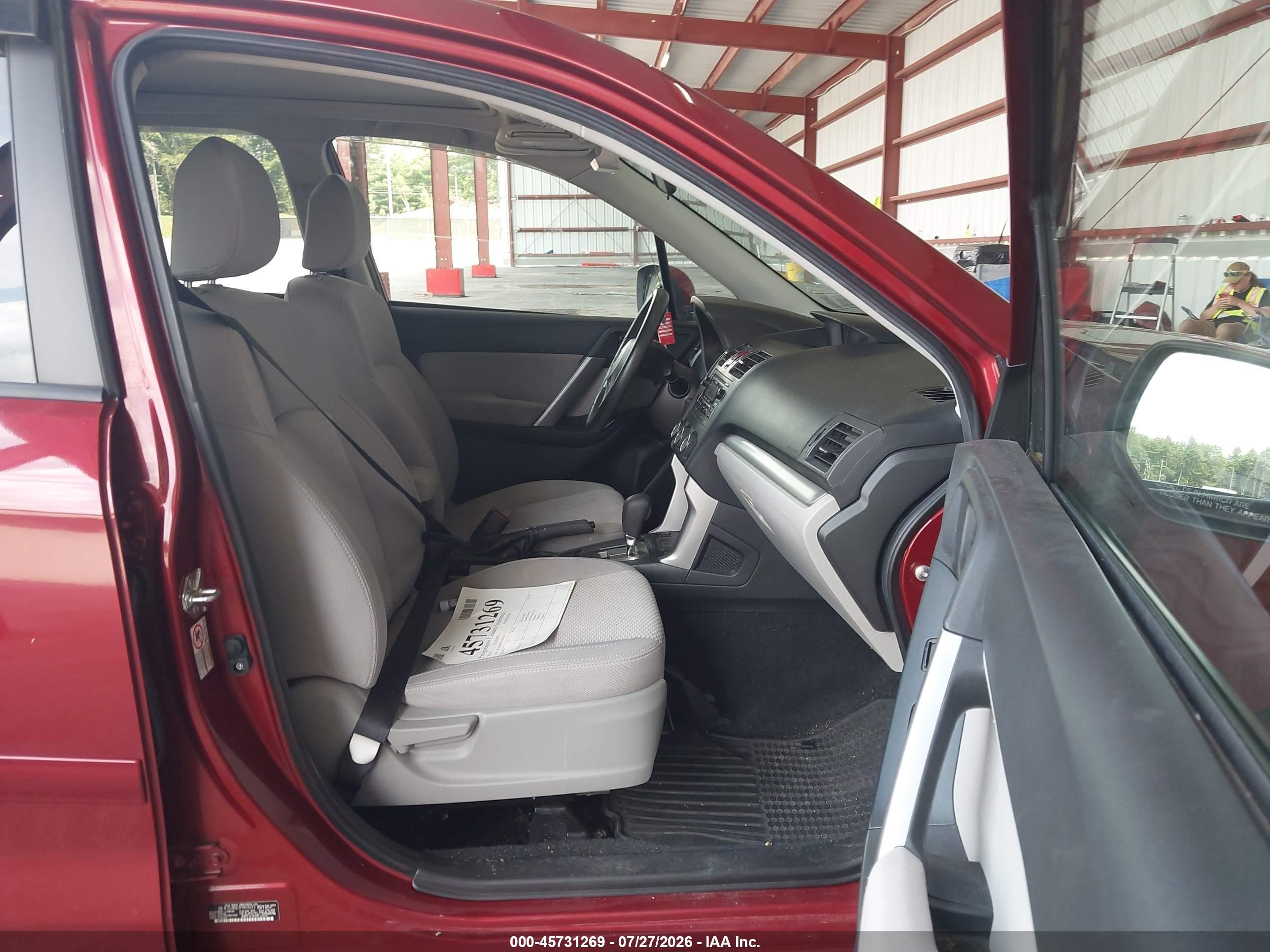 2015 Subaru Forester 2.5i Premium Red vin: JF2SJADC3FH816213