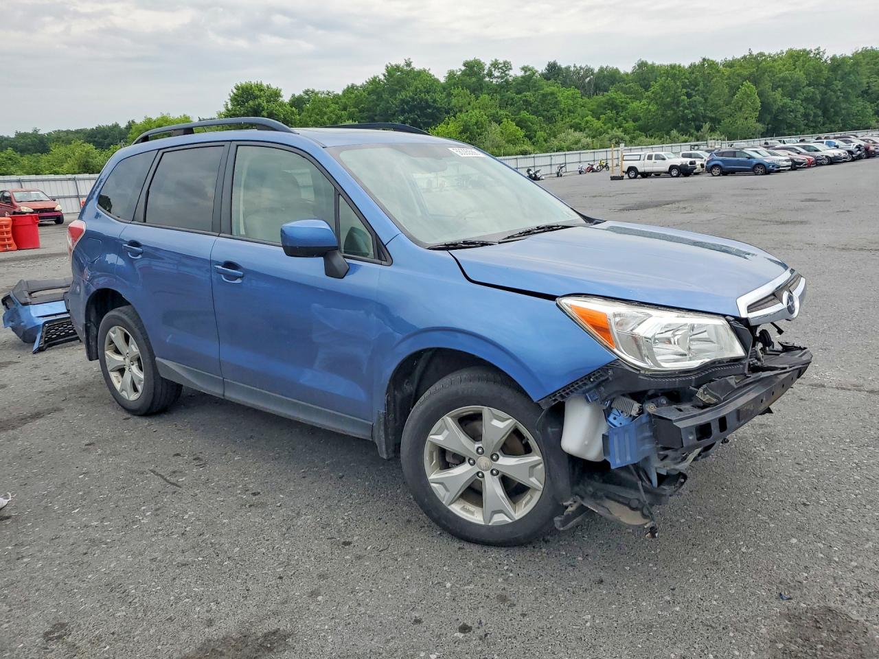 2015 Subaru Forester 2.5i Premium Синий vin: JF2SJADC3FH821525